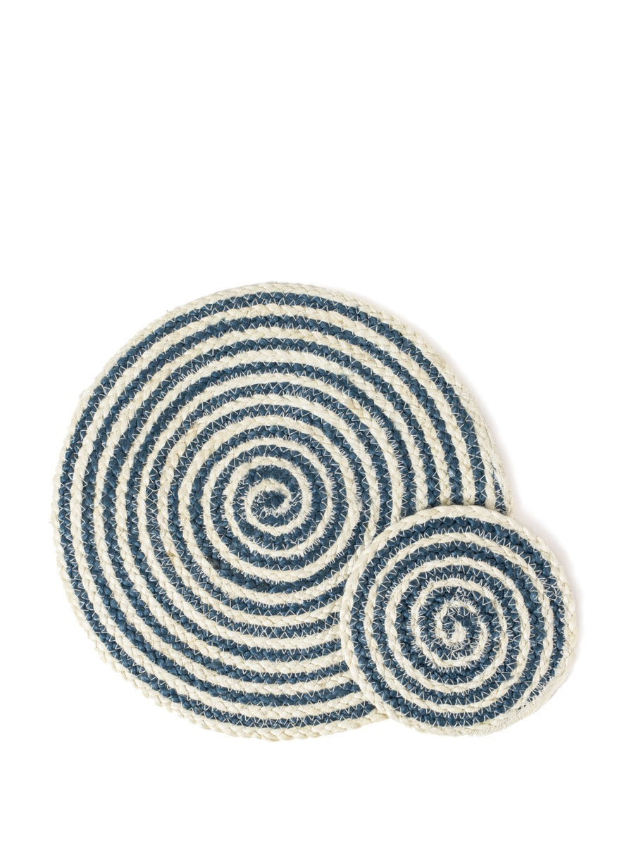 Kata Spiral Placemat Set of 4 (Blue)