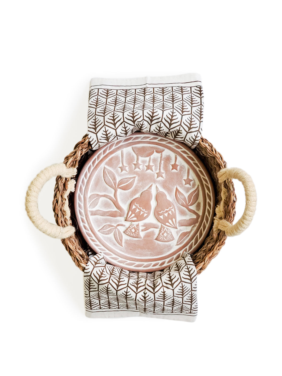 Bread Warmer Gift Set (Lovebird Round)