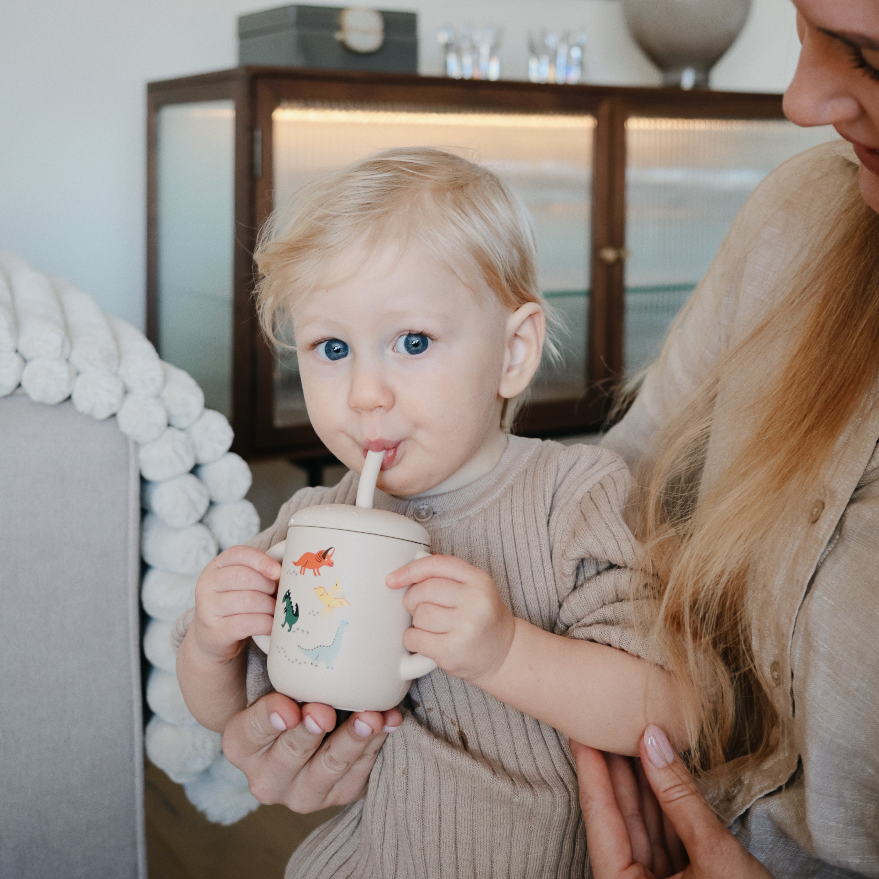 Silicone Training Cup and Straw