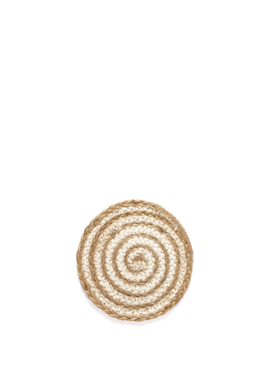 Kata Spiral Coaster Trivet Set of 4 (Natural)
