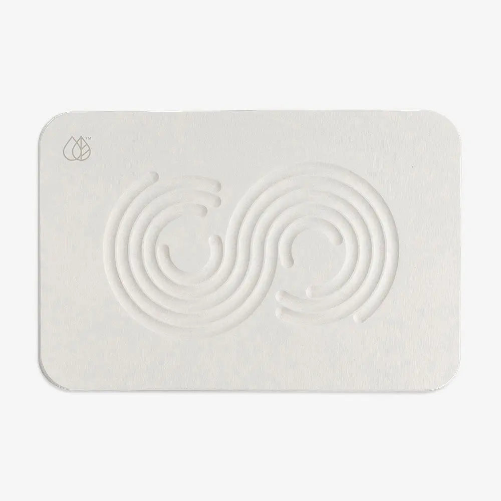 off white mat with zen design