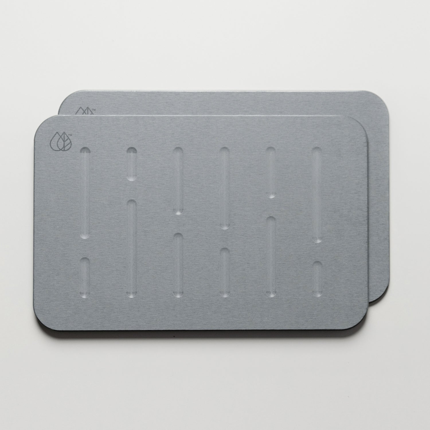 2-packs of grey bath stone mat that dries quick