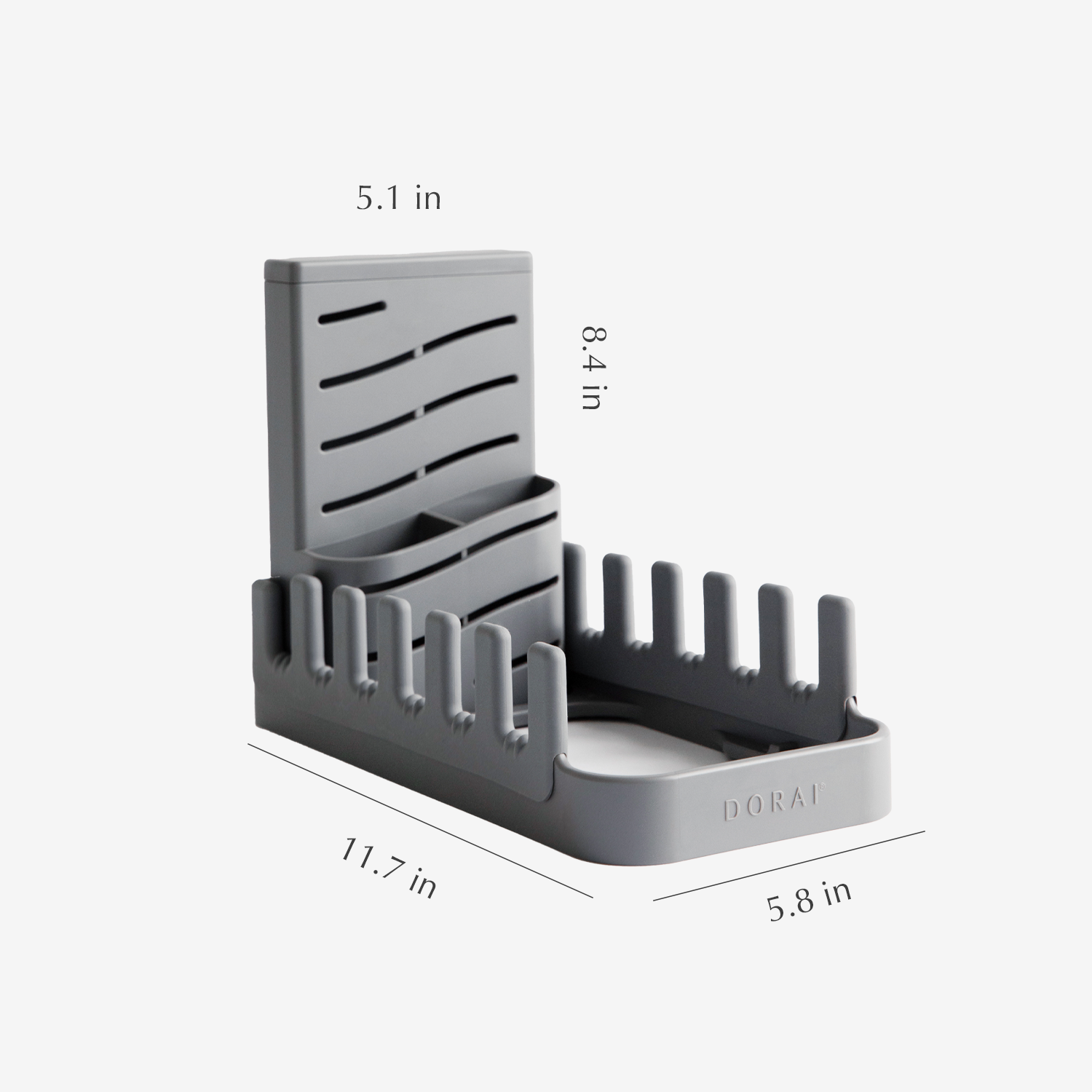 dish pad rack with dimensions