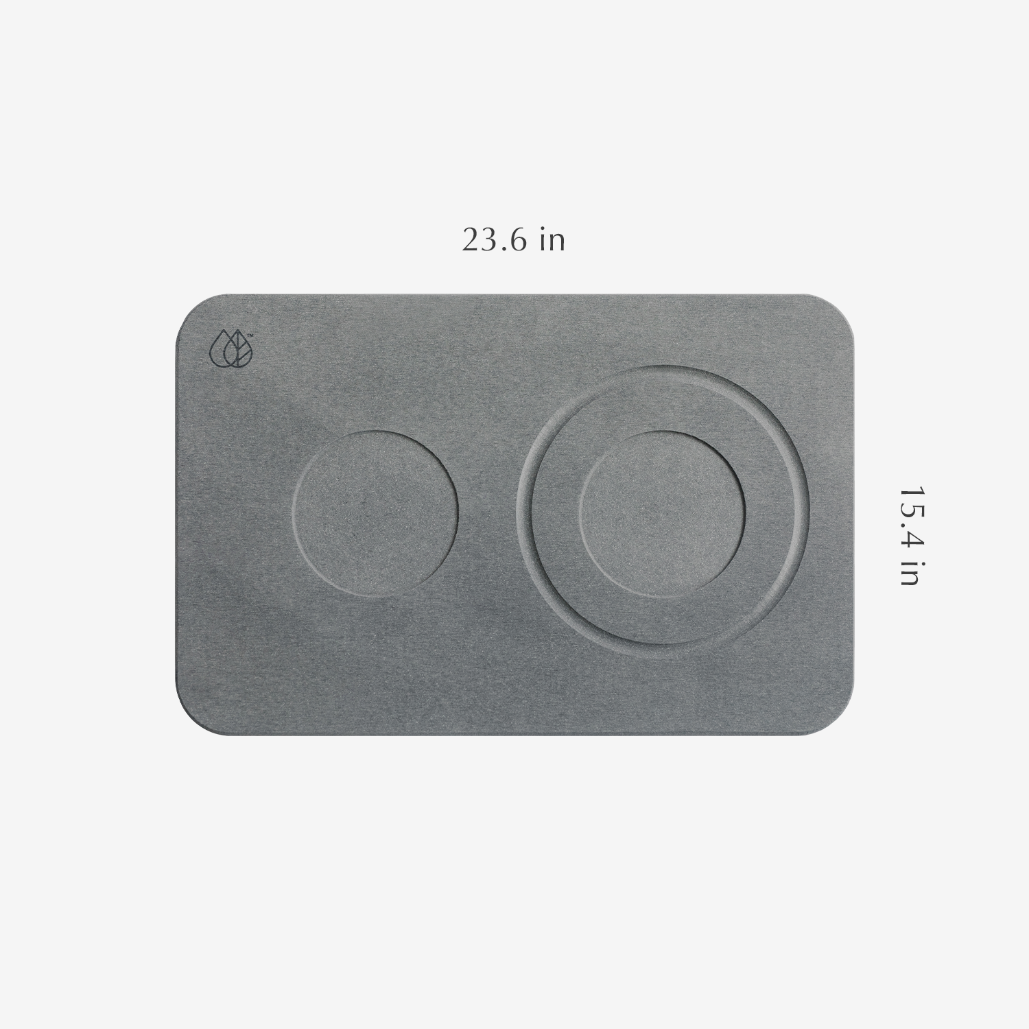 modern dog bowl stone base with measurements