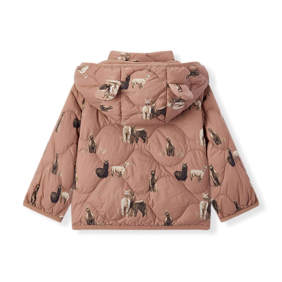 Alpaca Lightweight Down Hooded Jacket