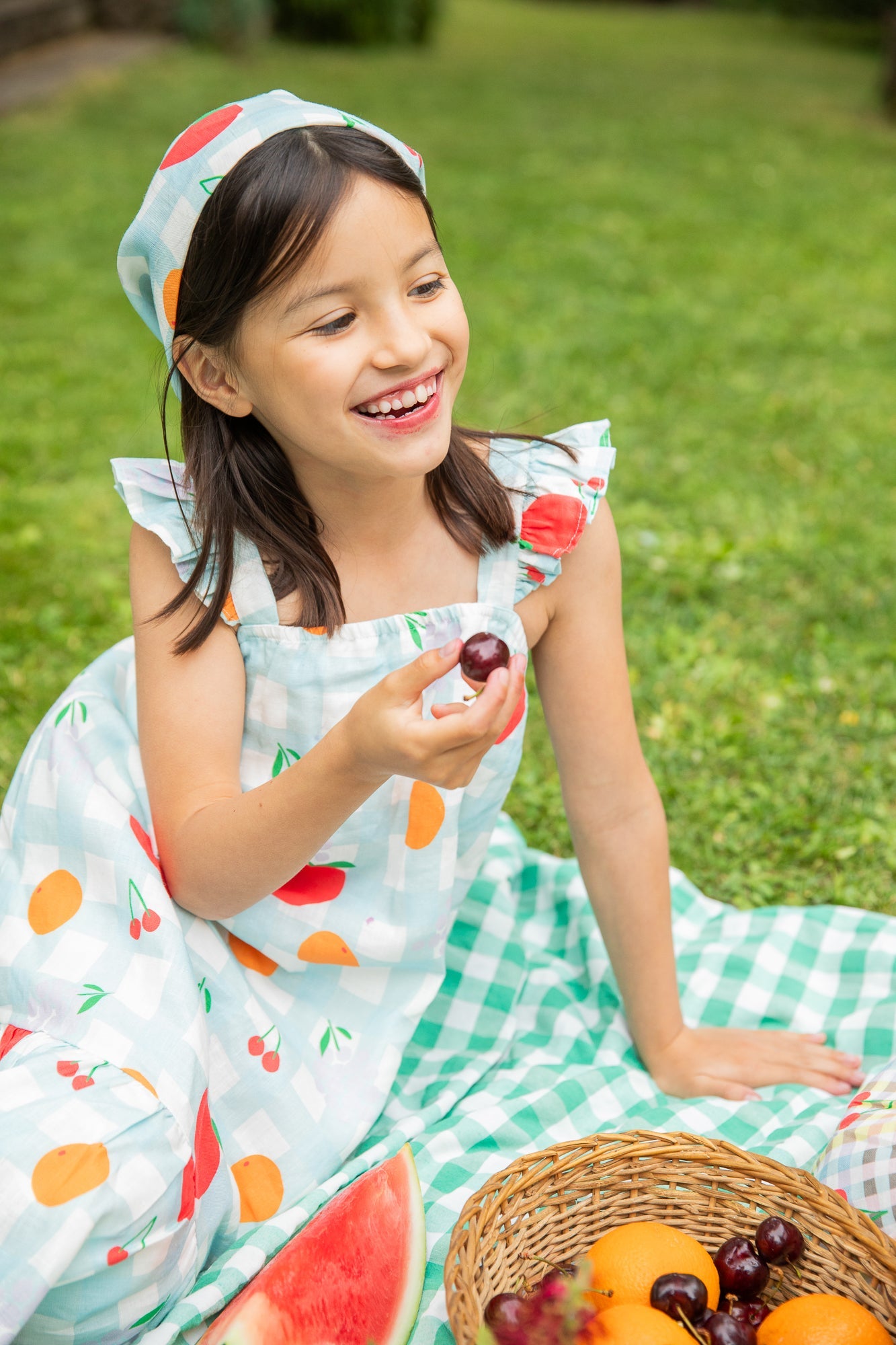 Picnic Kid Ruffle Dress