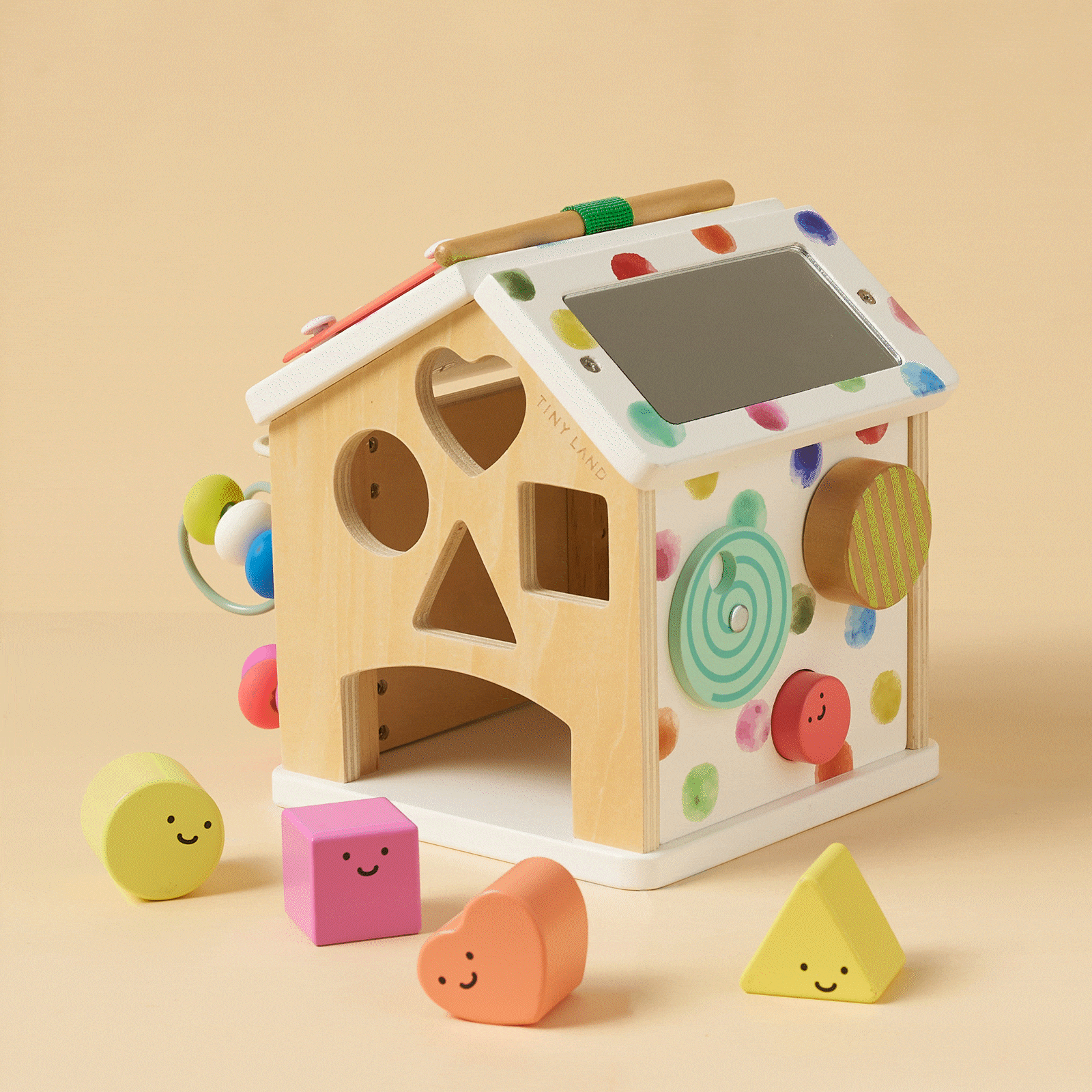 Cottage Activity Cube (Rainbow)