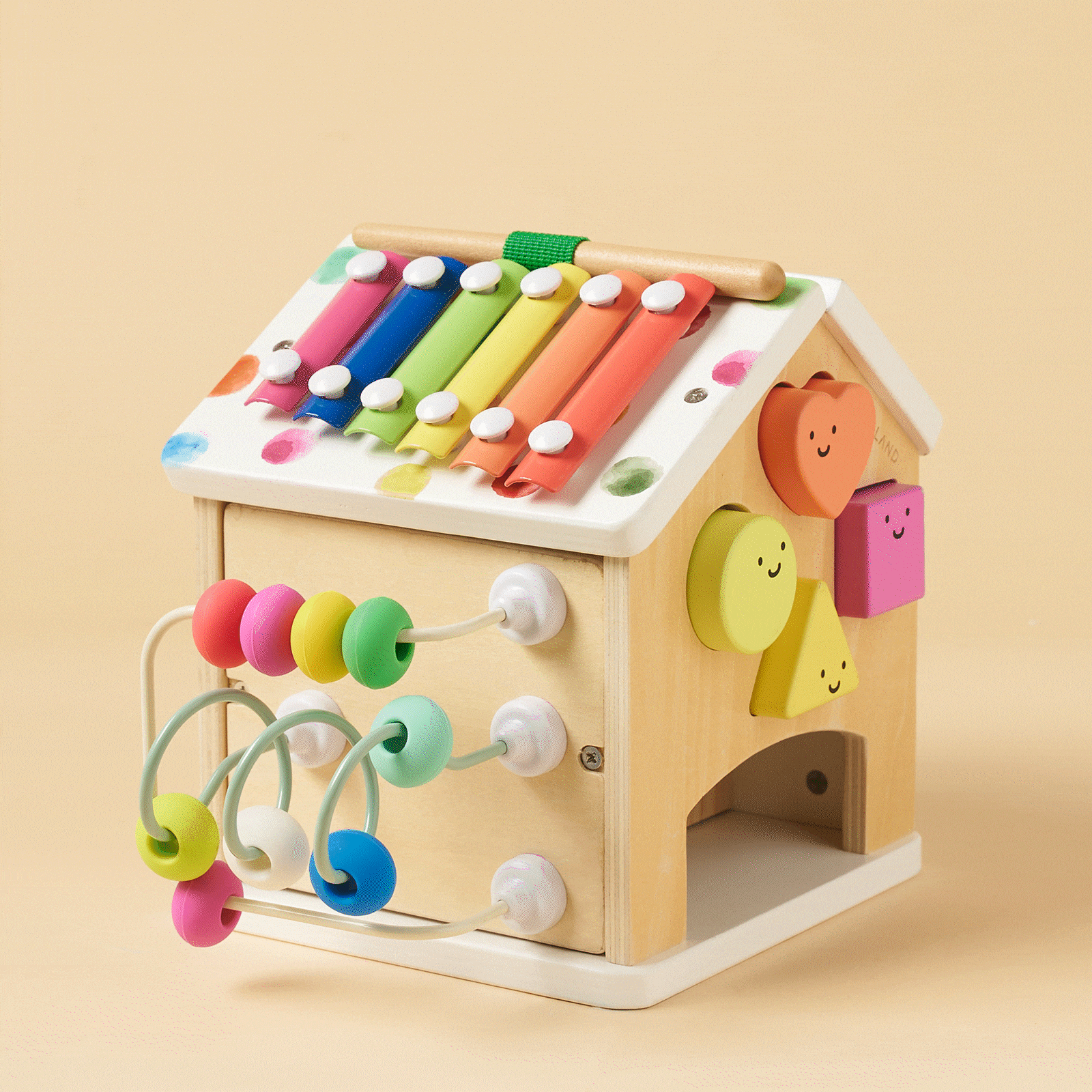 Cottage Activity Cube (Rainbow)