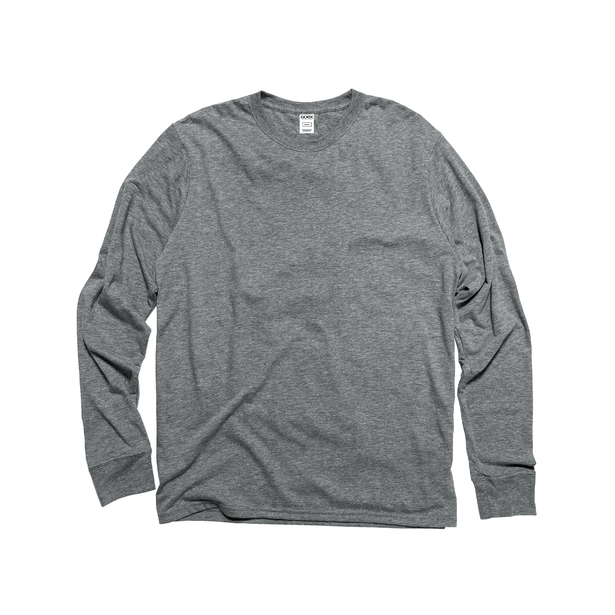 Unisex Eco-Triblend Long Sleeve Tee (Heather Grey)