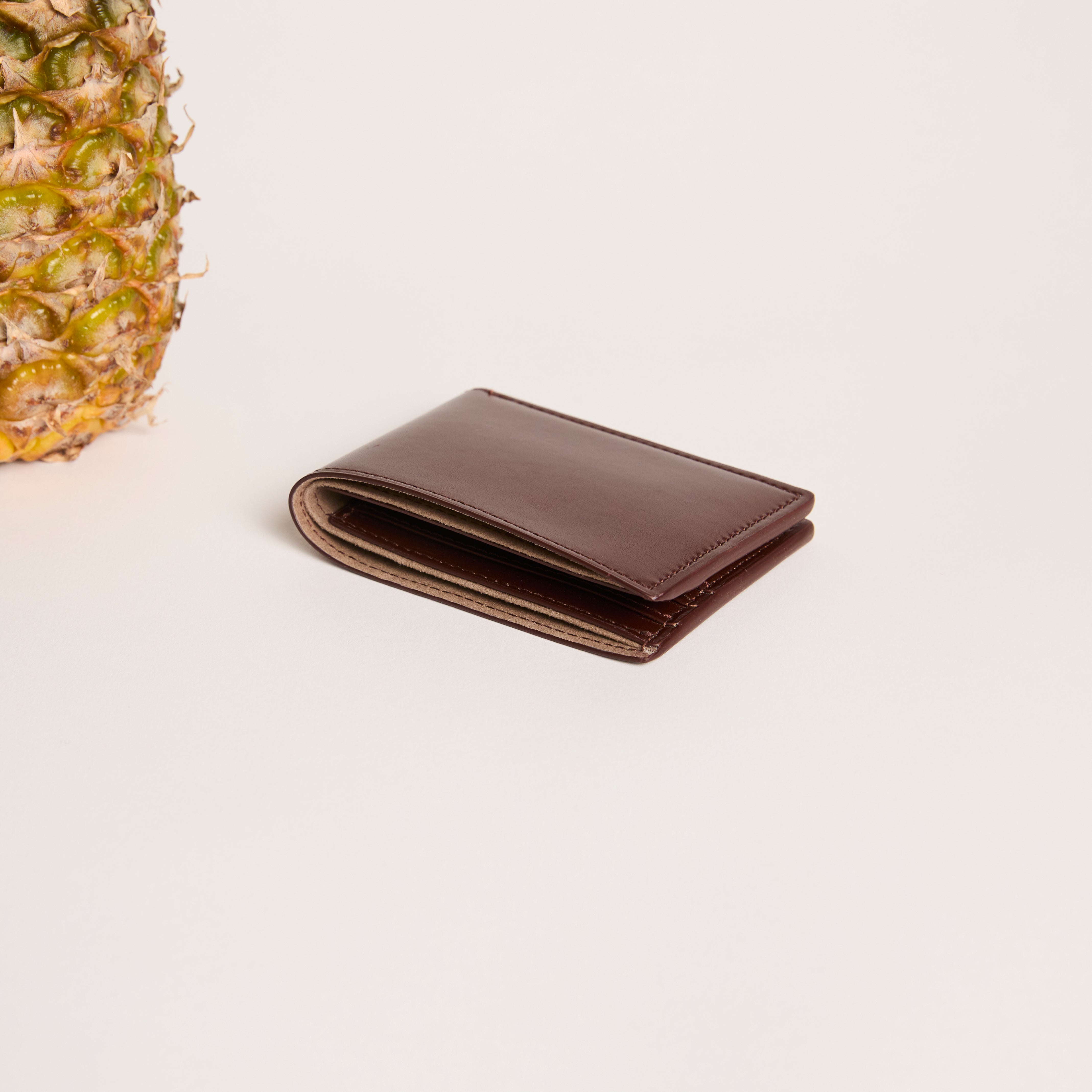 Pineapple Bifold Wallet (Dark Brown)