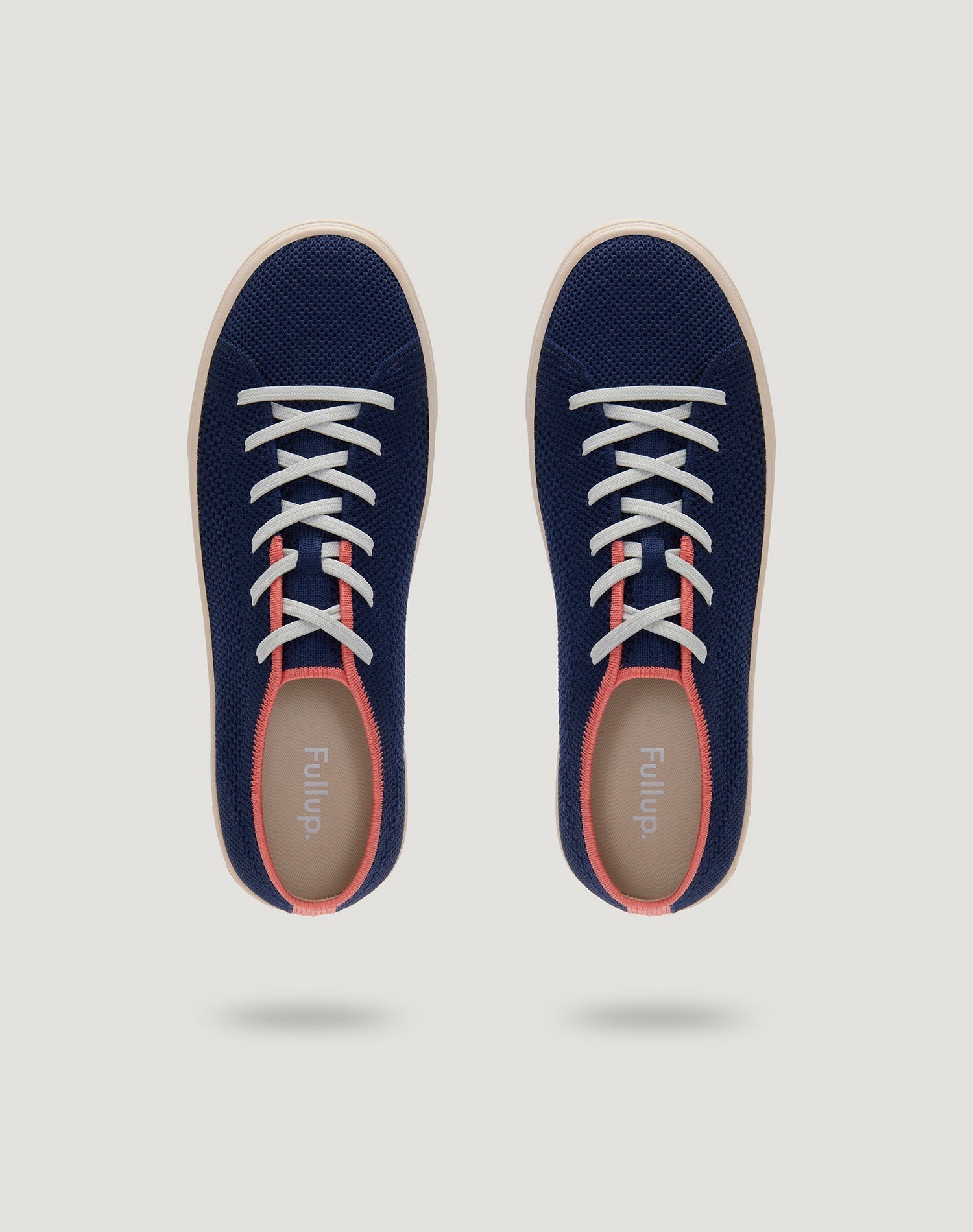 Men's Infinity Navy Blue Knit Sneaker (Deep Sea Coral)