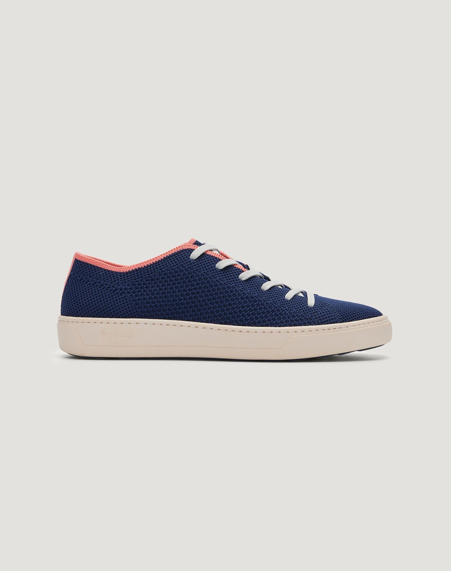 Men's Infinity Navy Blue Knit Sneaker (Deep Sea Coral)