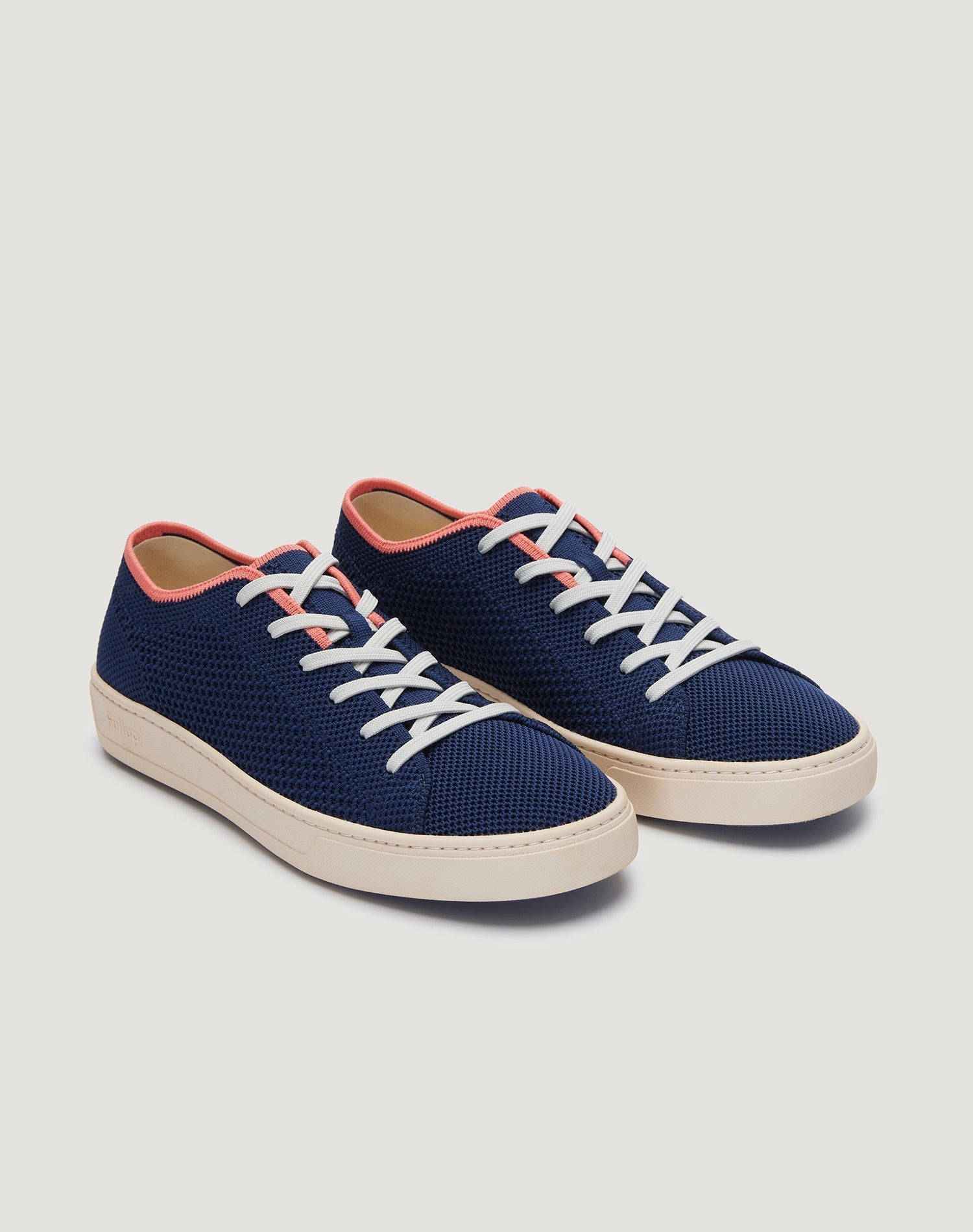 Men's Infinity Navy Blue Knit Sneaker (Deep Sea Coral)