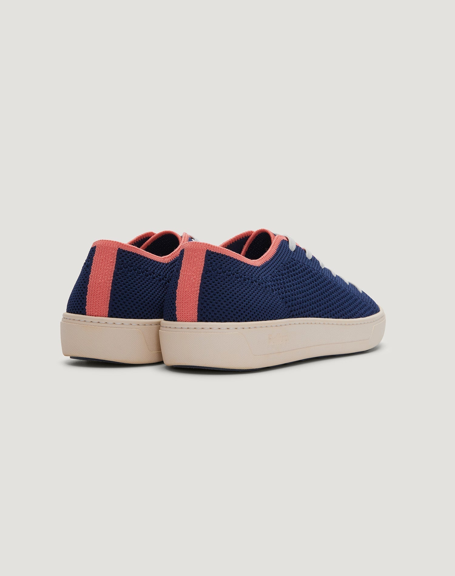 Men's Infinity Navy Blue Knit Sneaker (Deep Sea Coral)