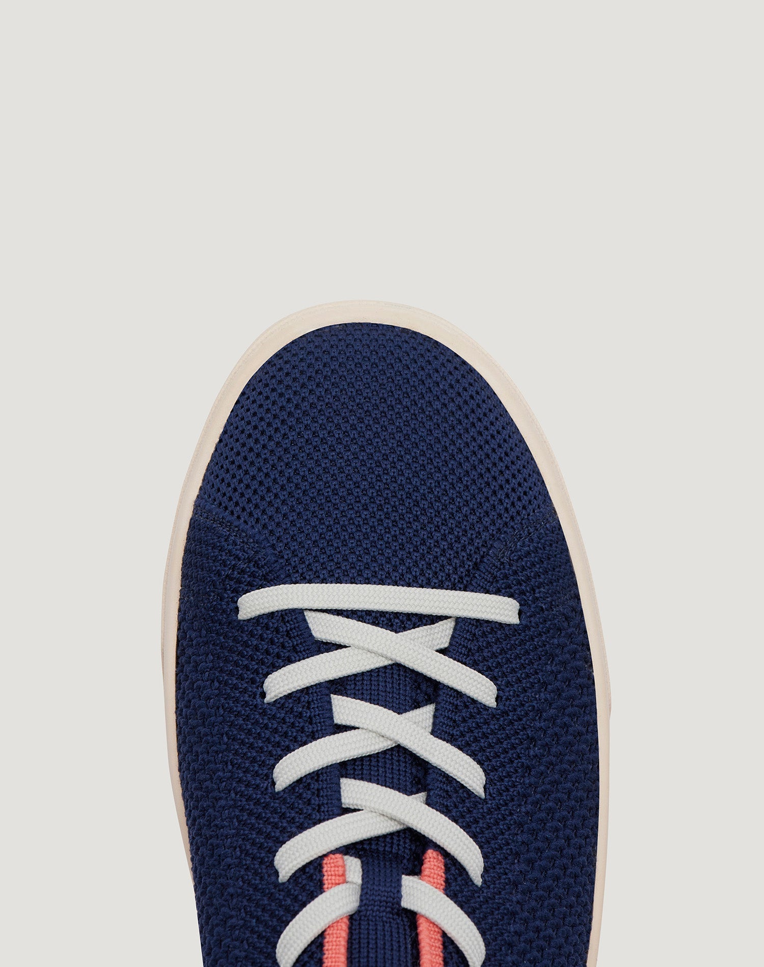 Men's Infinity Navy Blue Knit Sneaker (Deep Sea Coral)