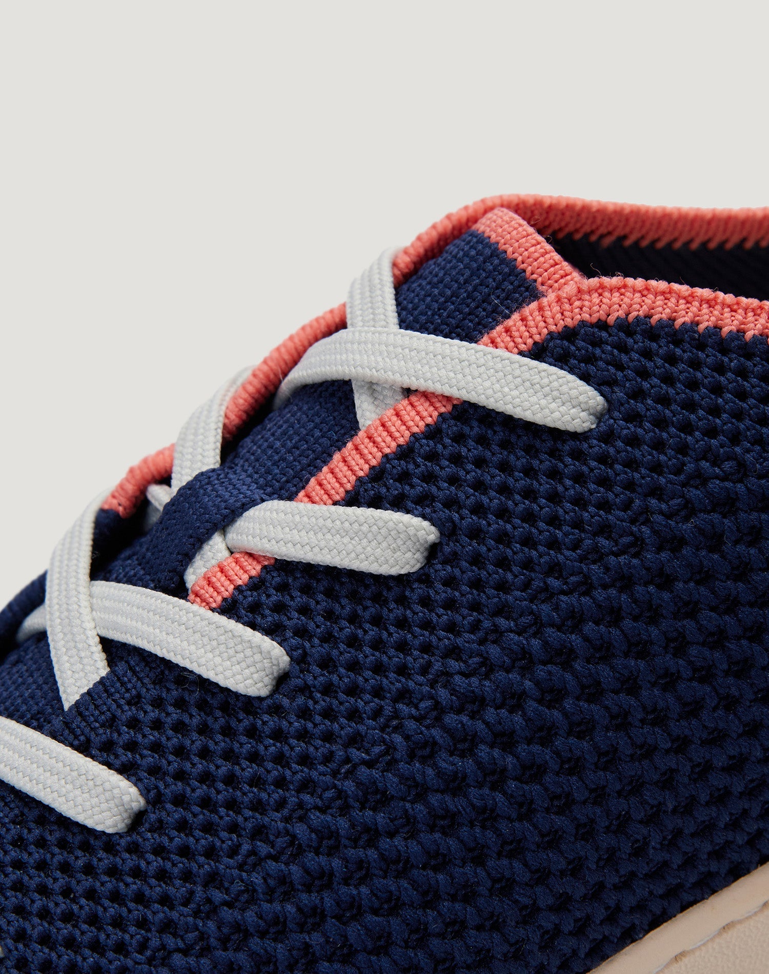 Men's Infinity Navy Blue Knit Sneaker (Deep Sea Coral)