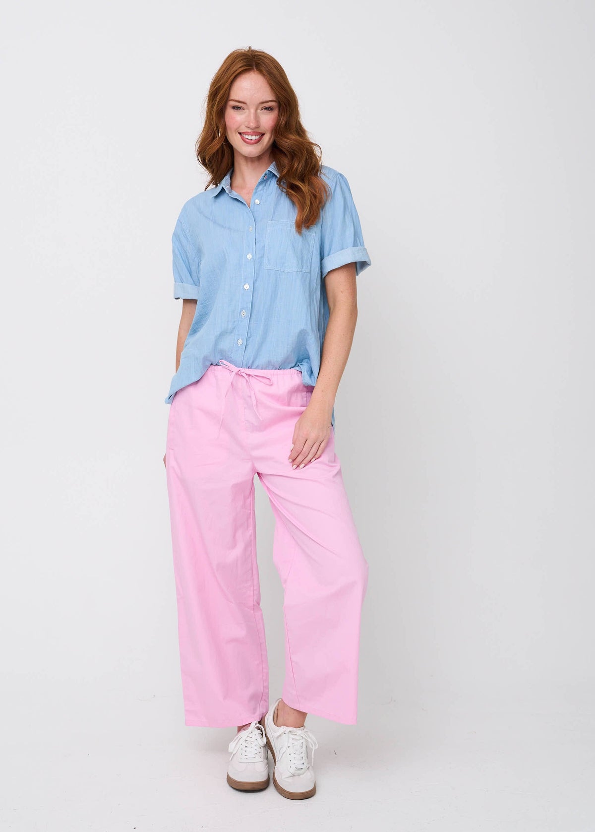 Shore Pant (Tickled Pink Twill)