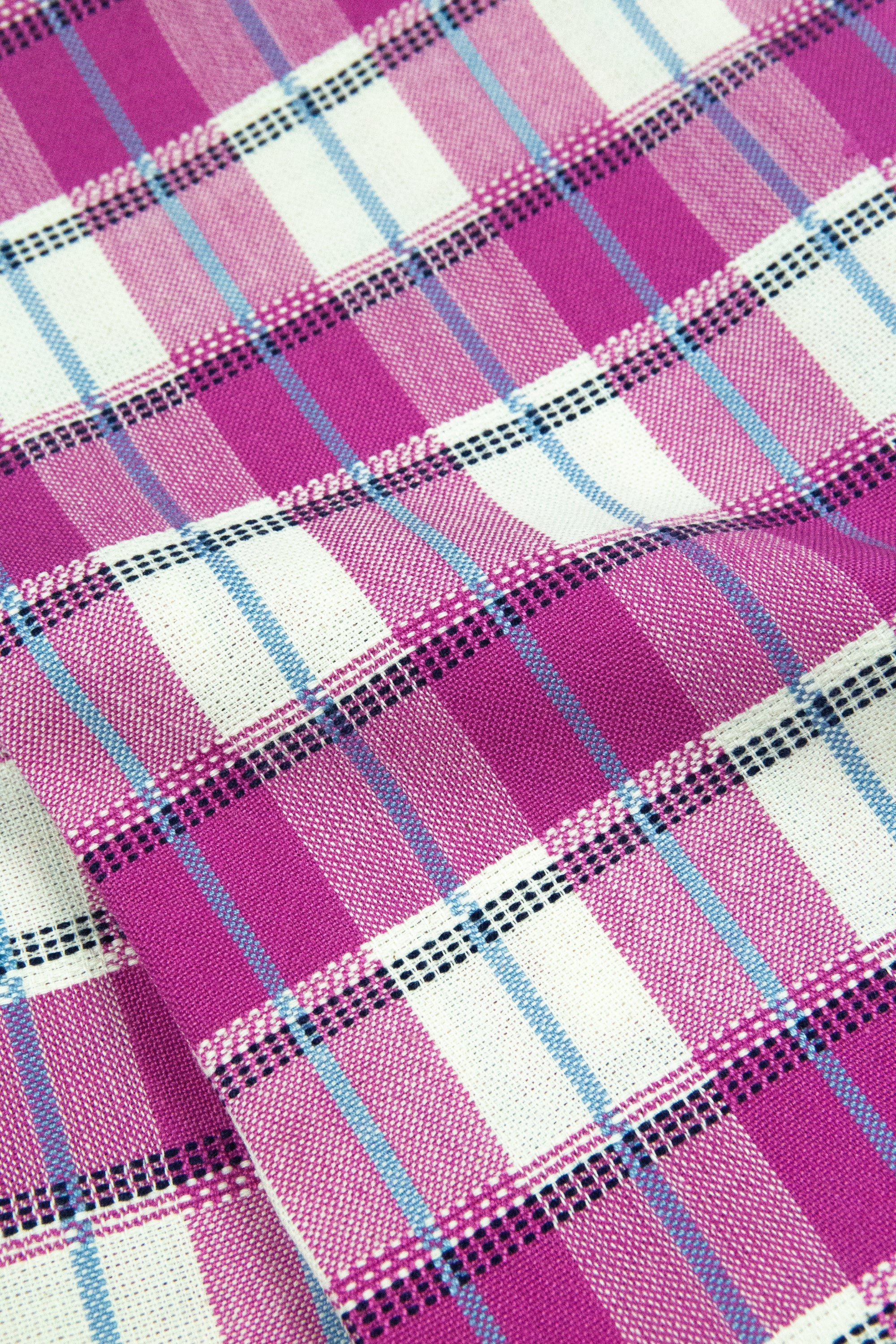 San Andres Gingham Pink & White Napkins