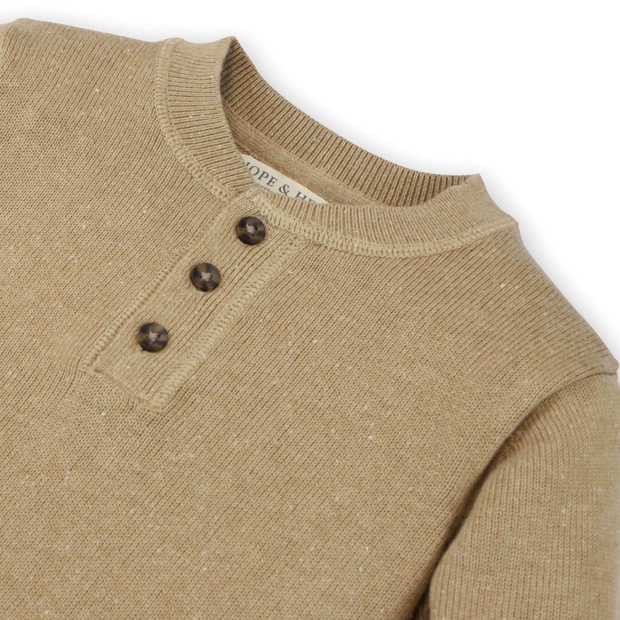 Sweater Henley (Camel)