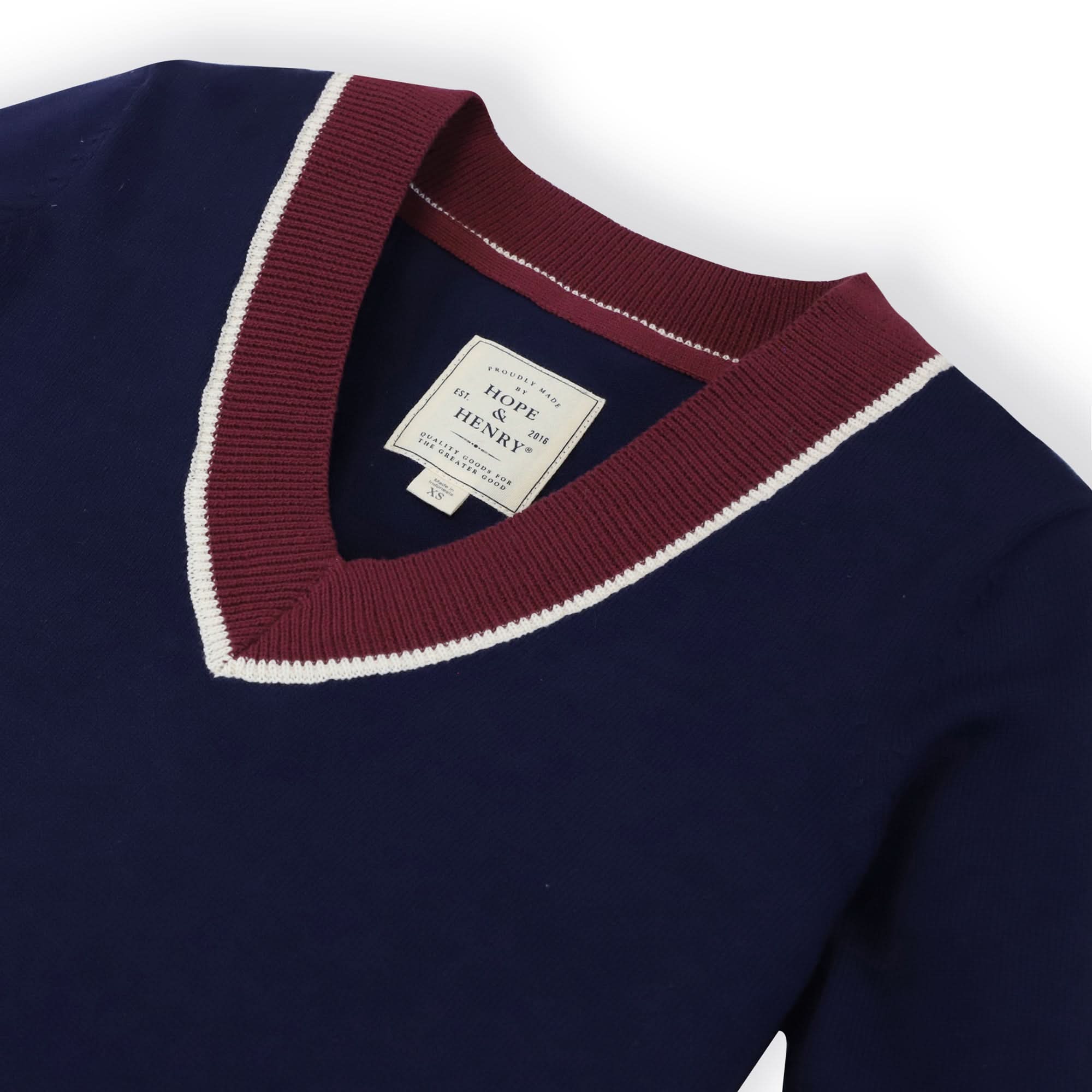 V-Neck Sweater (Navy)