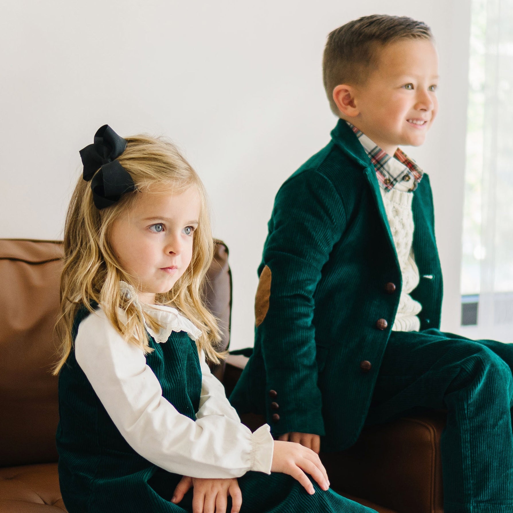 Bow Front Jumper (Deep Green 2T-12)