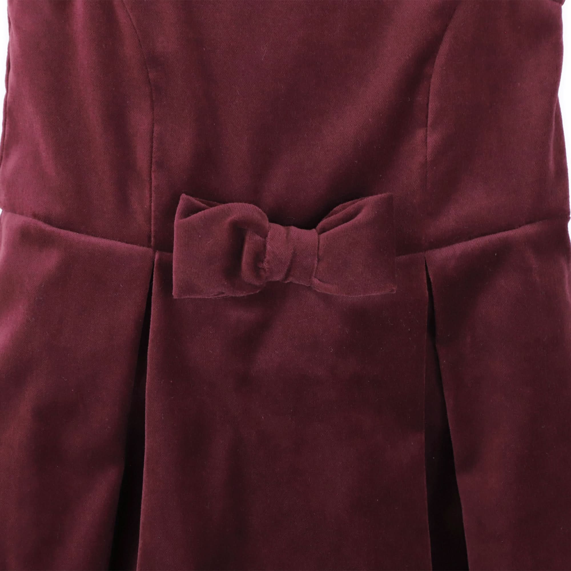 Bow Front Jumper (Wine 3M-24M)