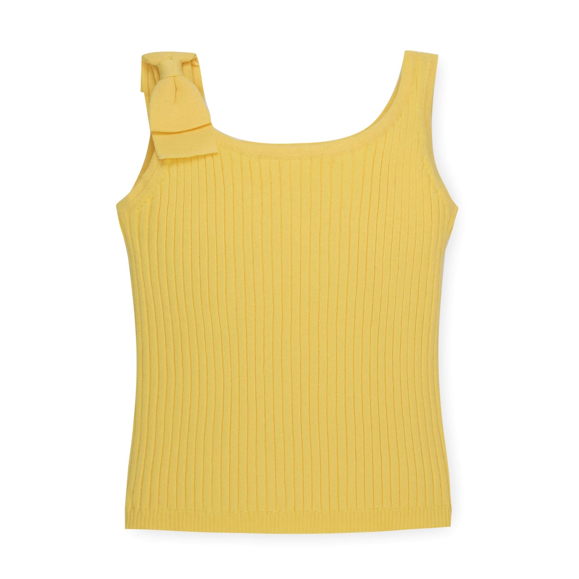Bow Sweater Tank (Yellow)