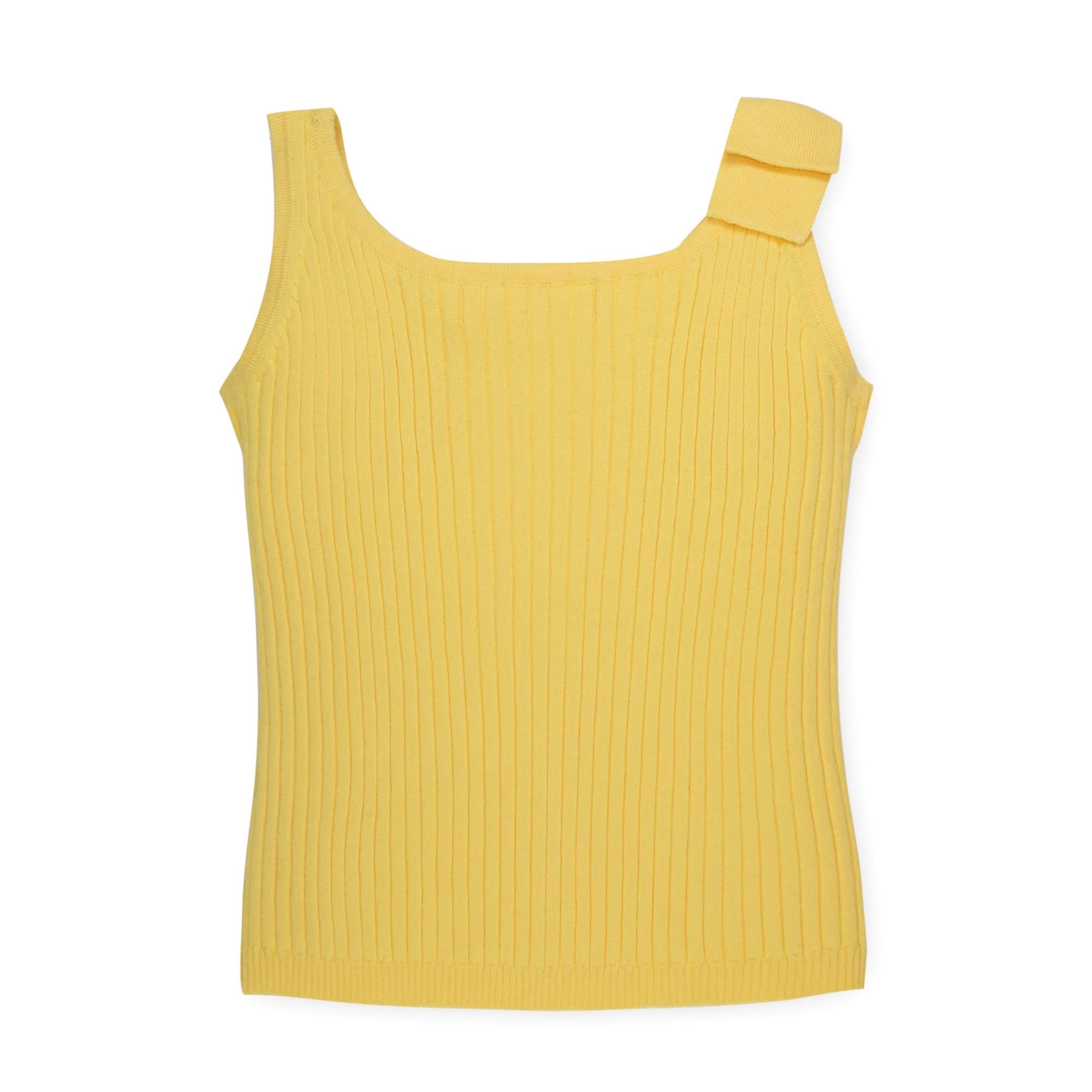 Bow Sweater Tank (Yellow)
