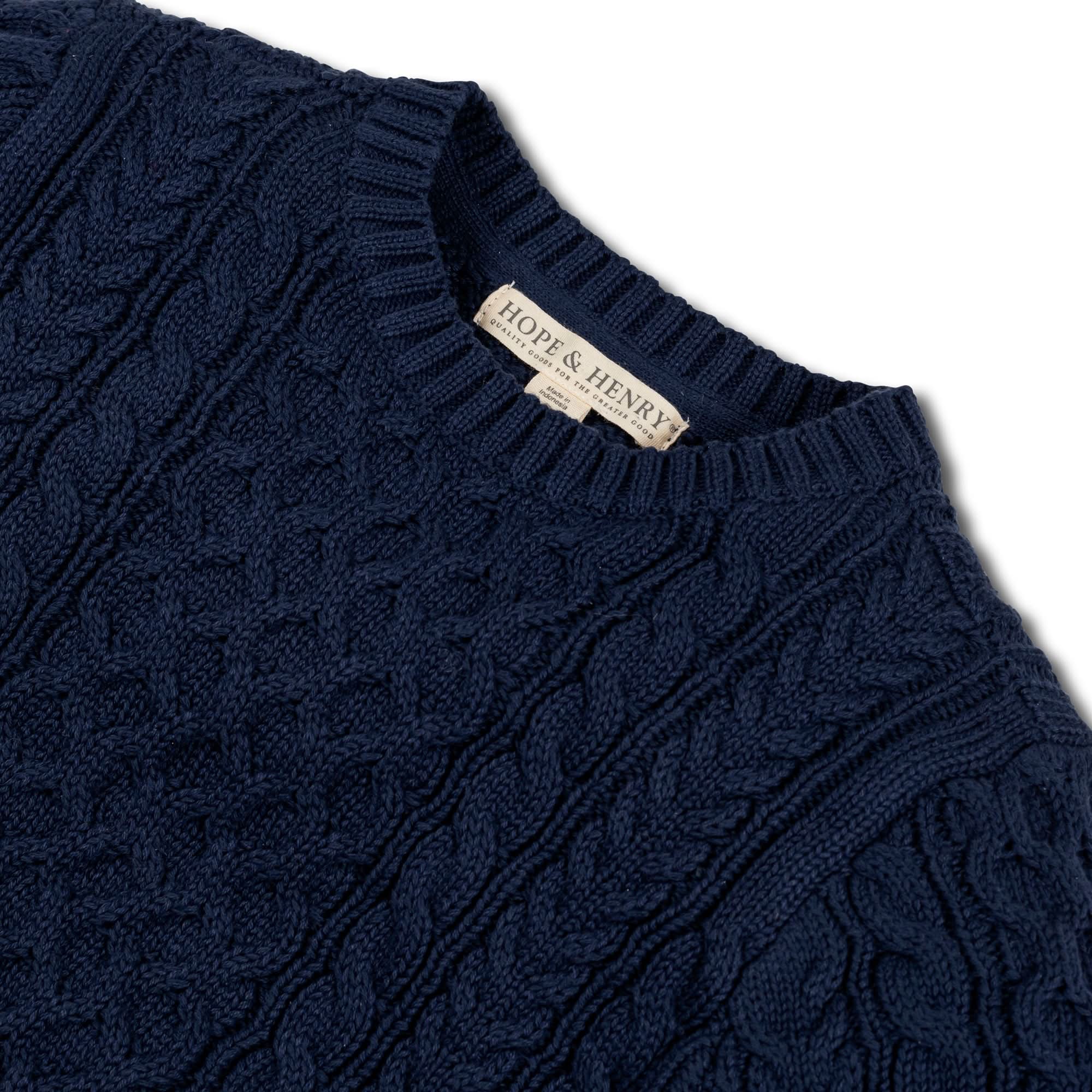Fisherman Sweater (Navy)
