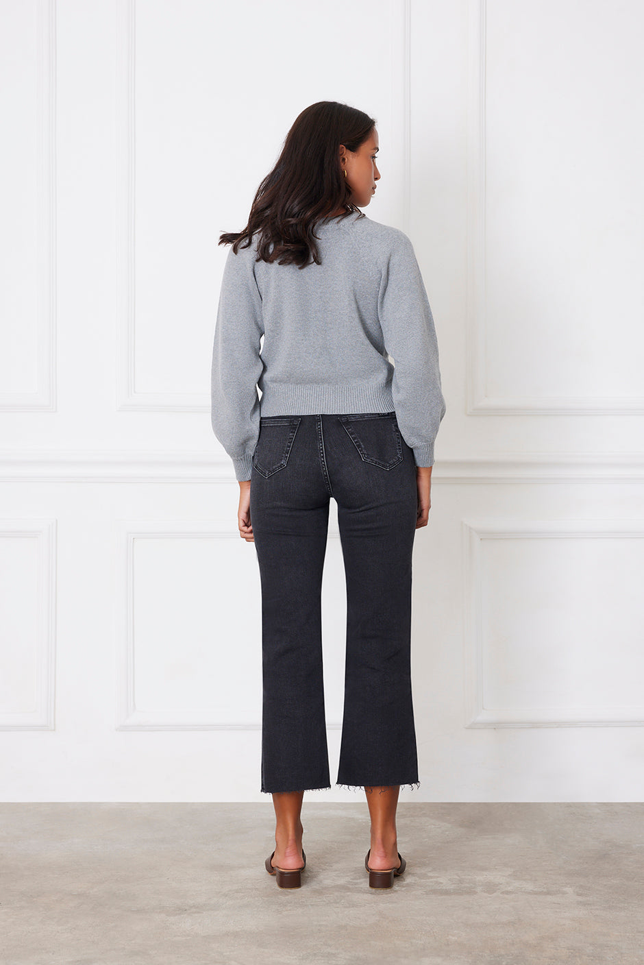 Greta Cardigan (Heather Grey)