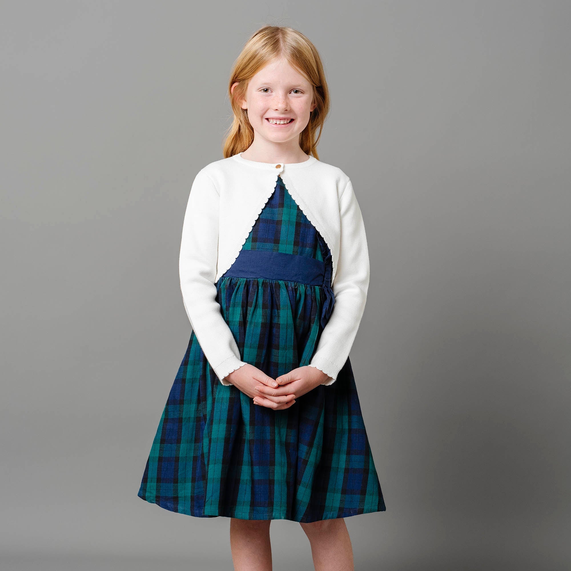 Cap Sleeve Party Dress with Bow Sash (Black)