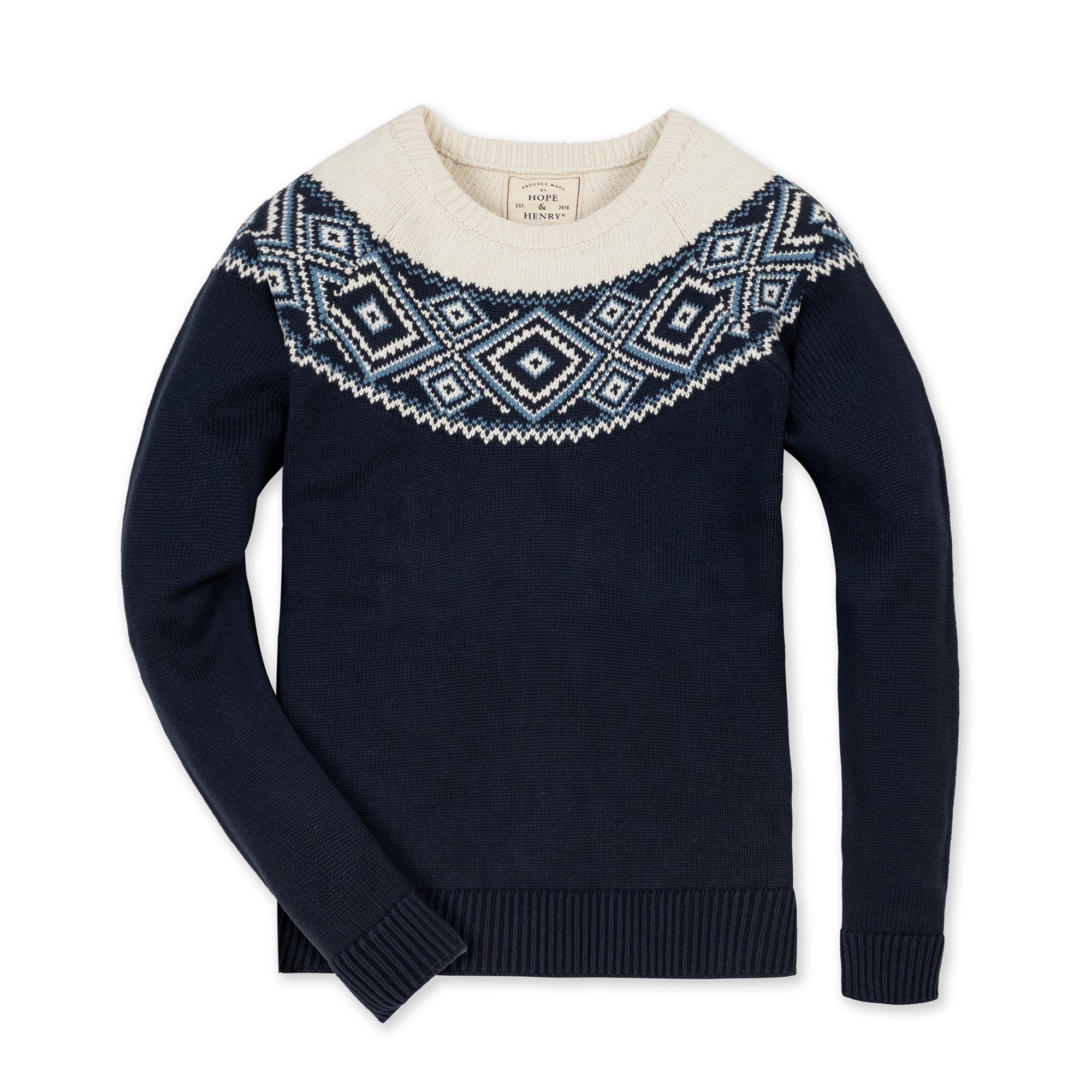 Fair Isle Raglan Sweater (Ski Lodge)