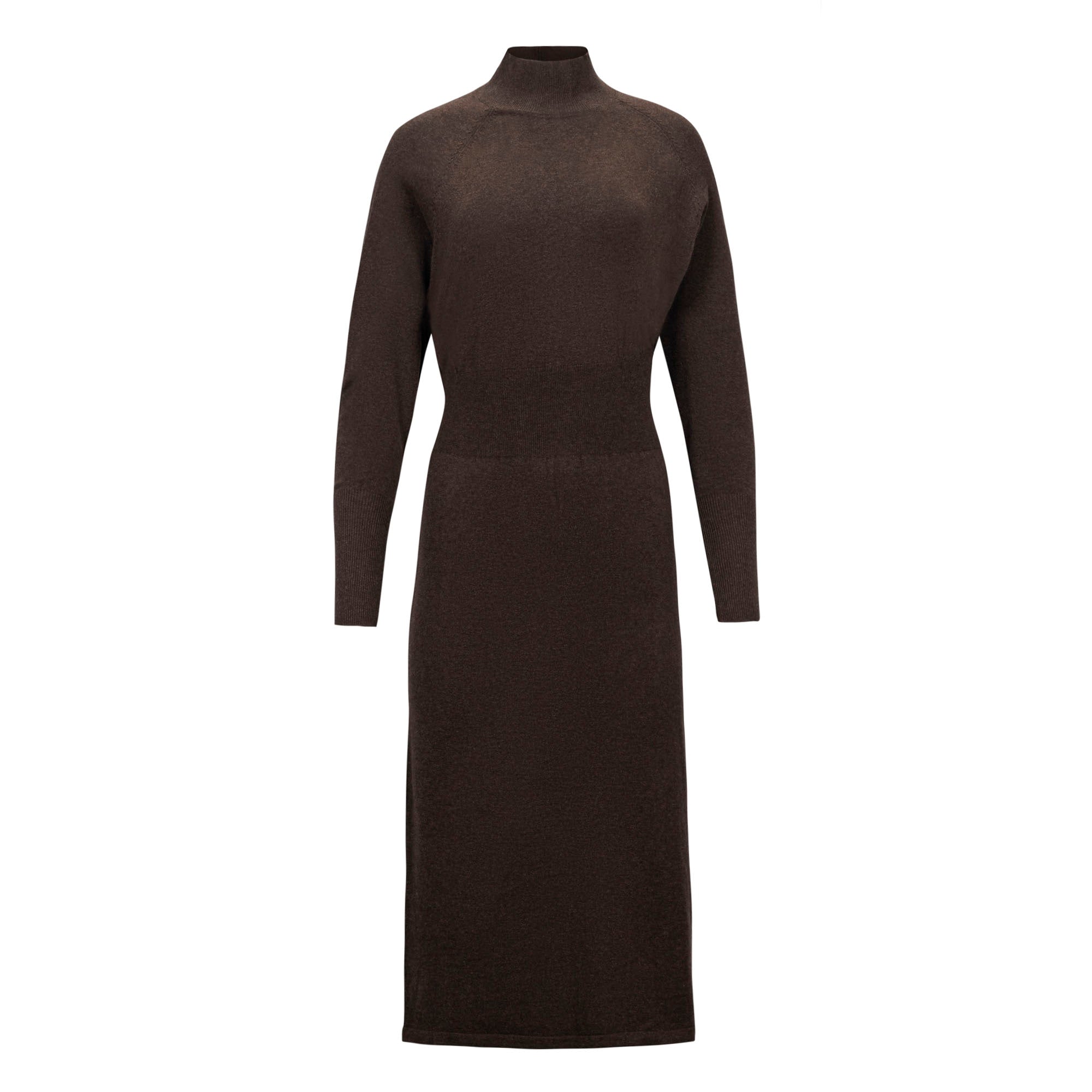 Dolman Sleeve Sweater Dress (Chocolate)