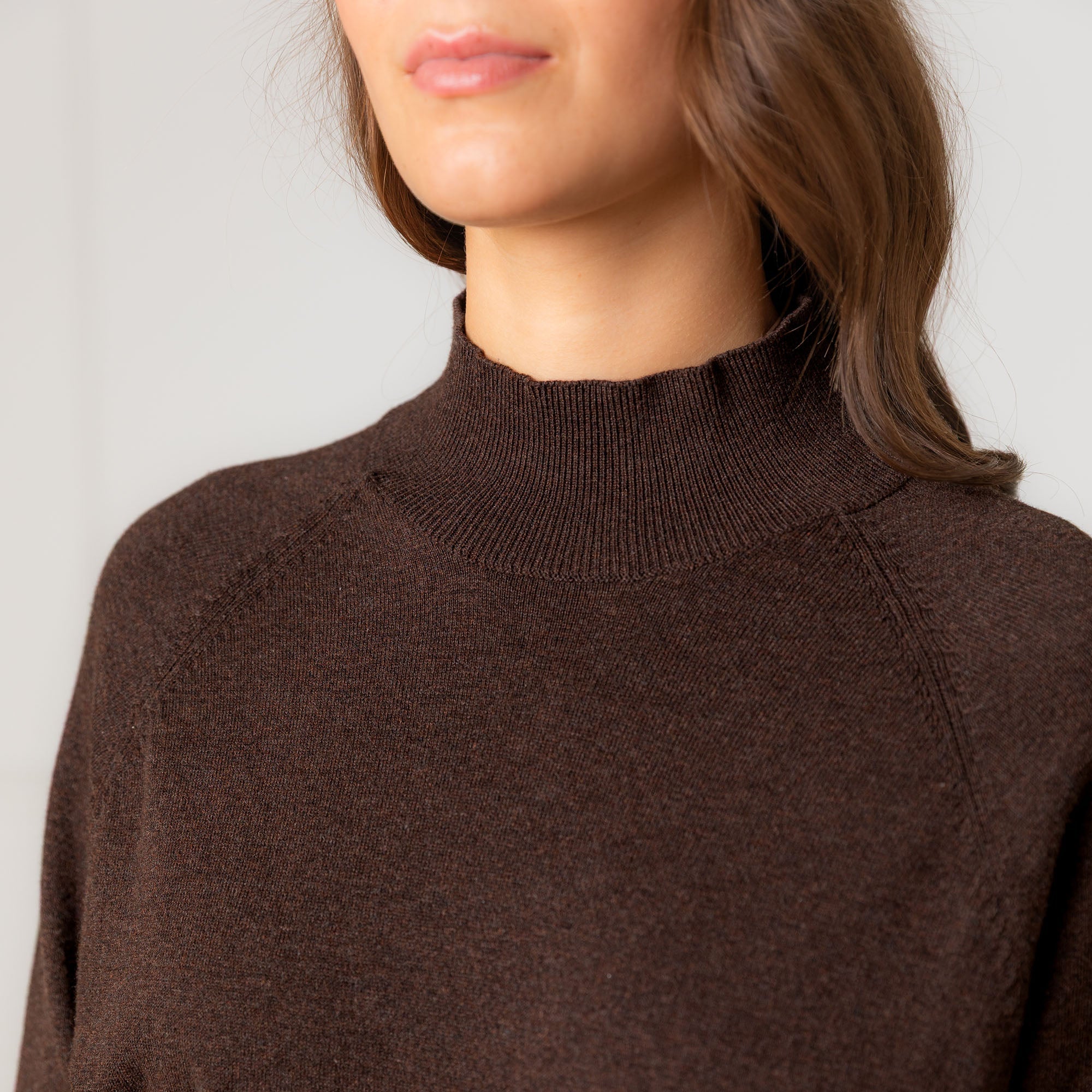 Dolman Sleeve Sweater Dress (Chocolate)