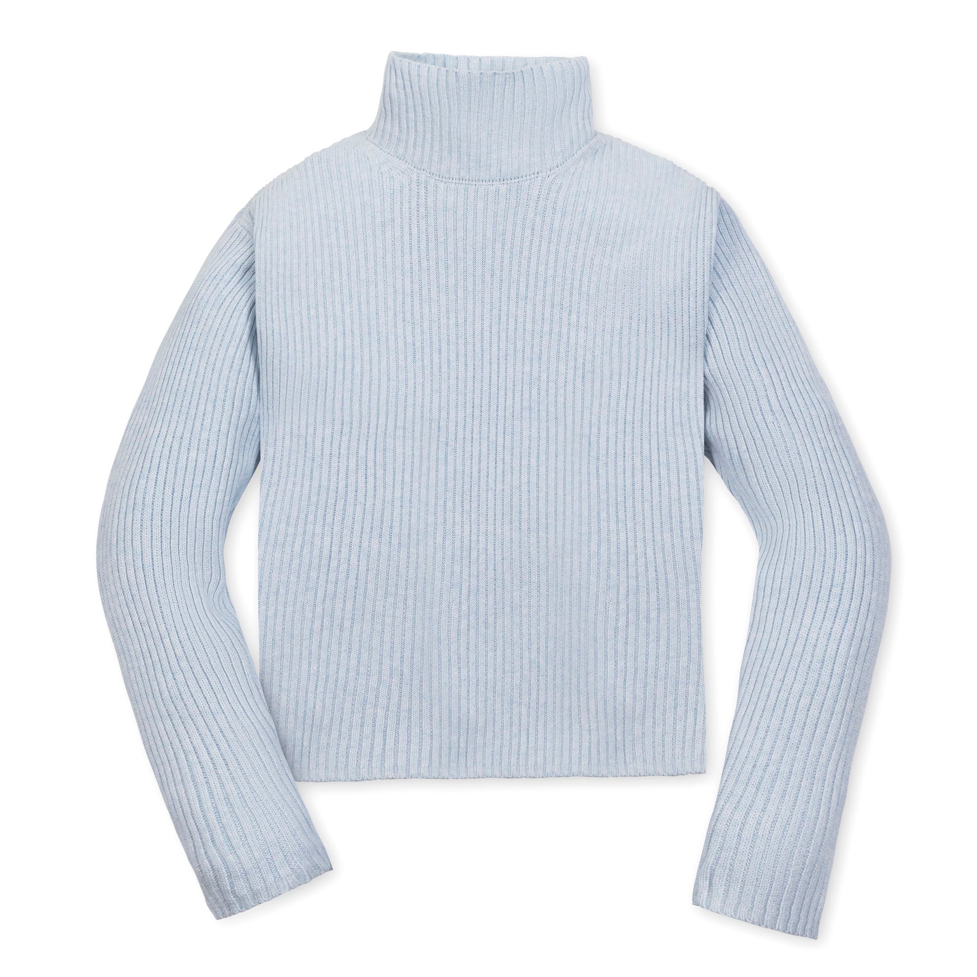 Funnel Neck Sweater (Light Blue)