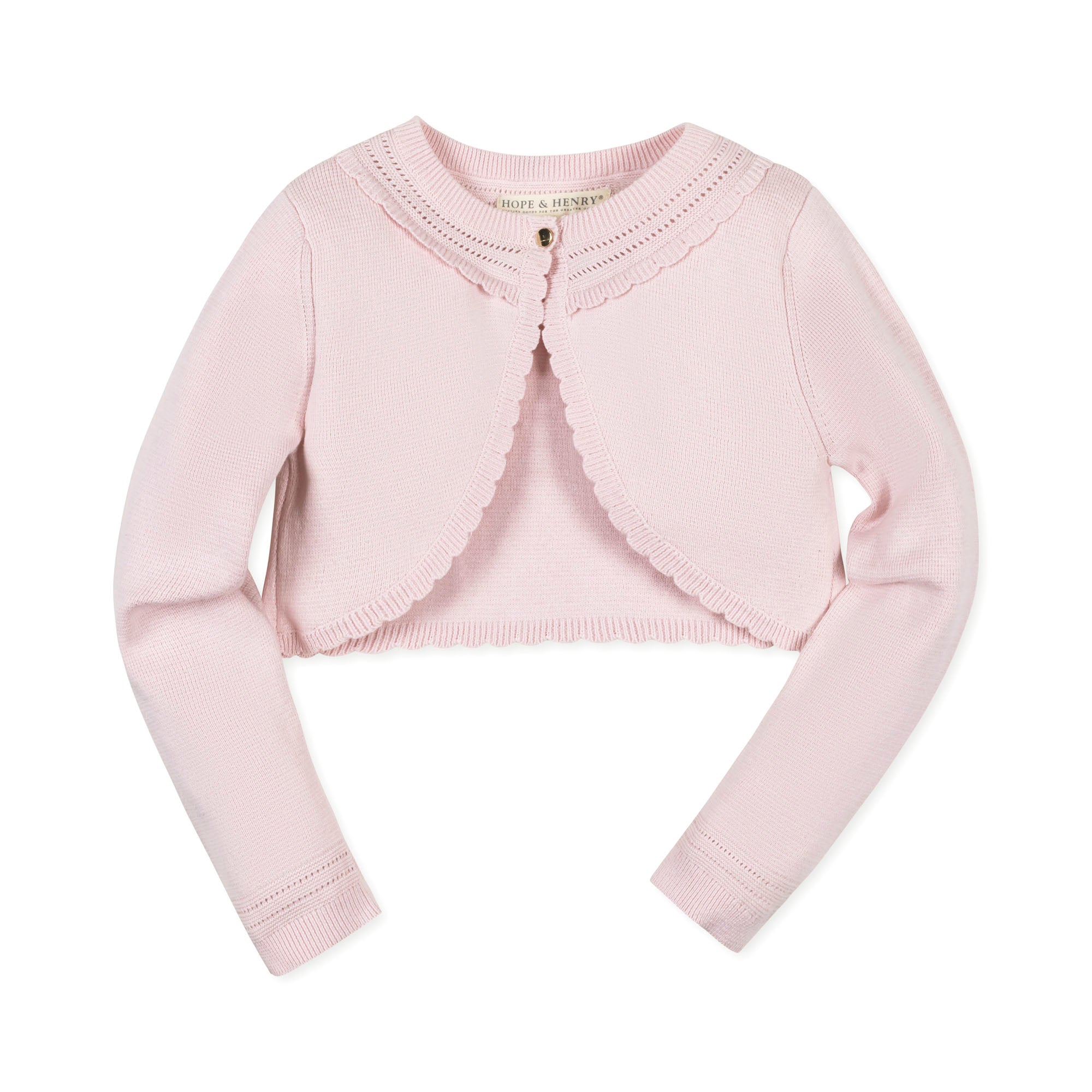 Cropped Special Cardigan (Pale Pink)