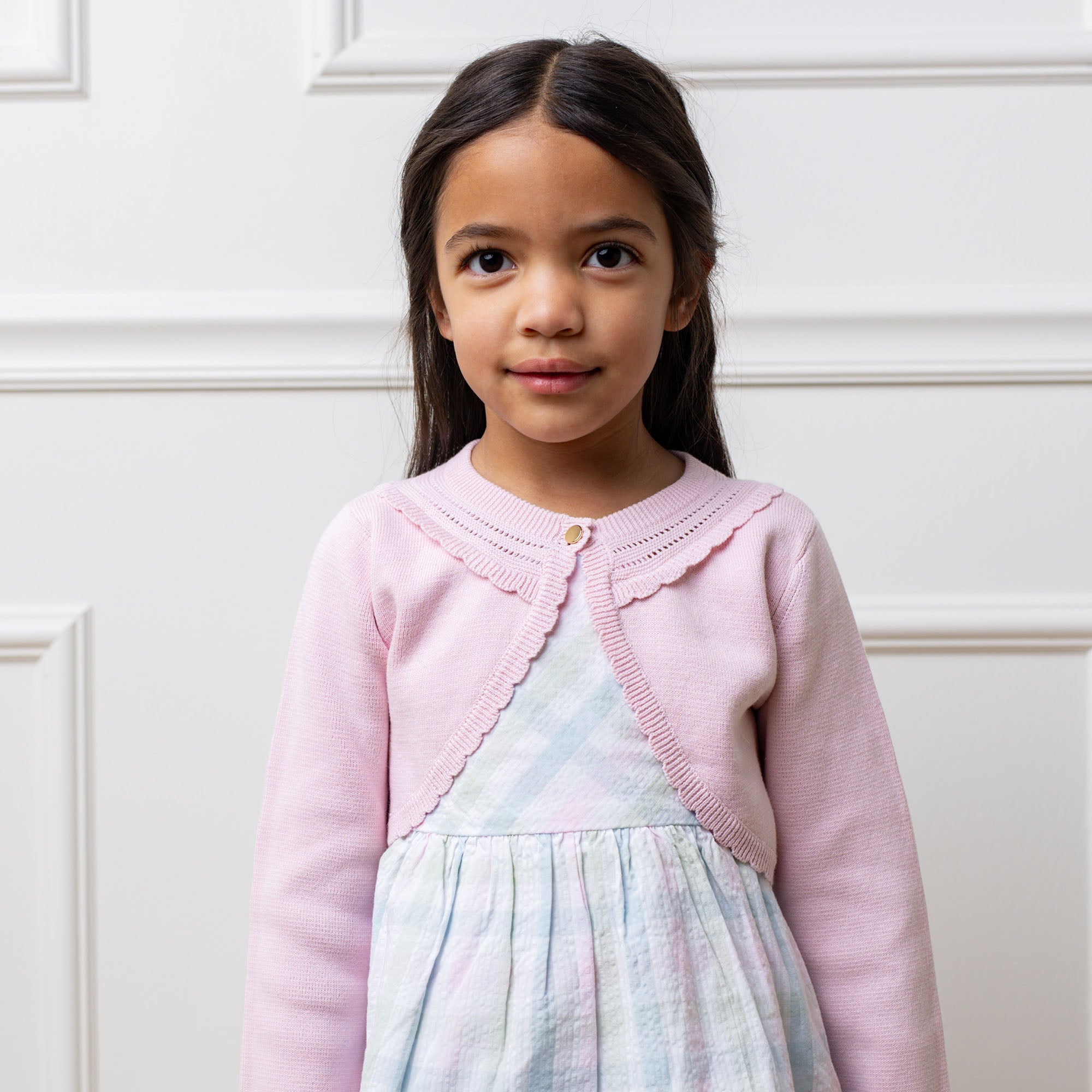 Cropped Special Cardigan (Pale Pink)