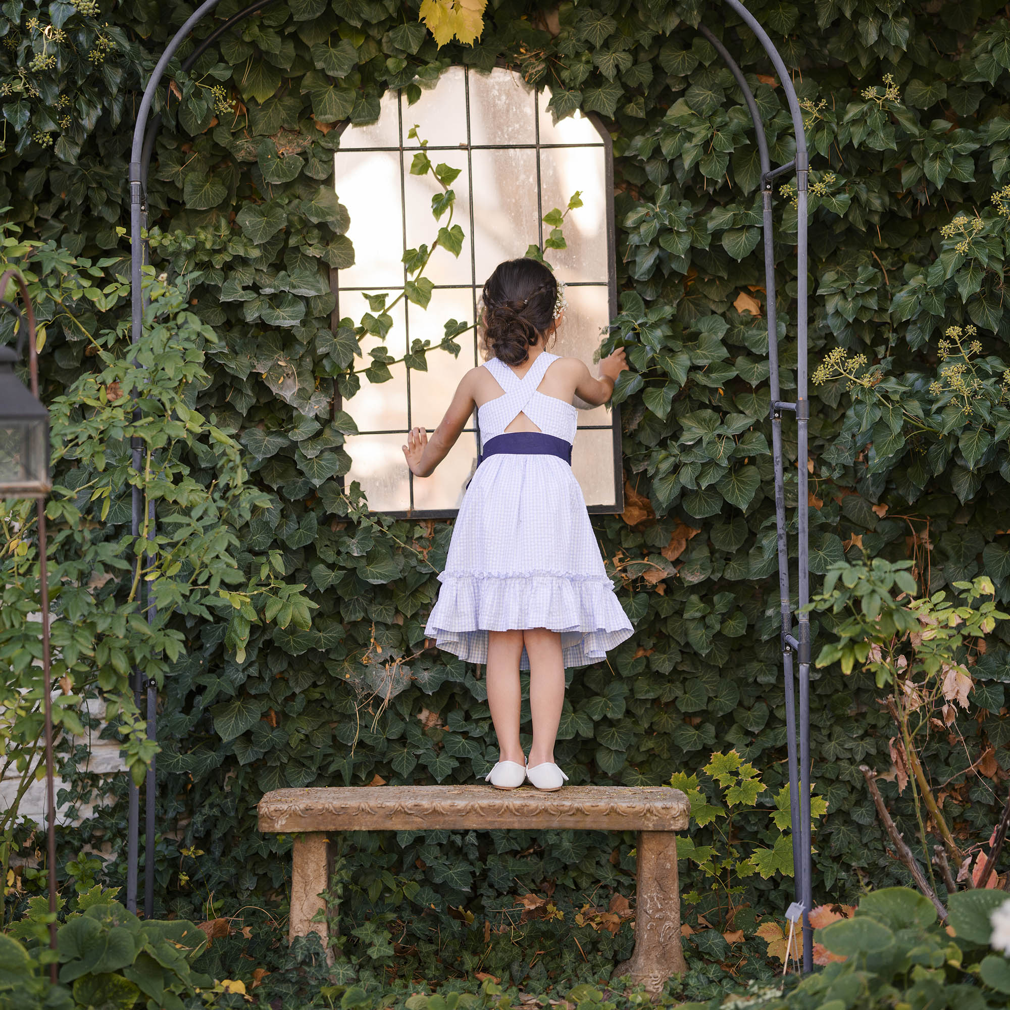 Cross Back Party Dress (Blue)