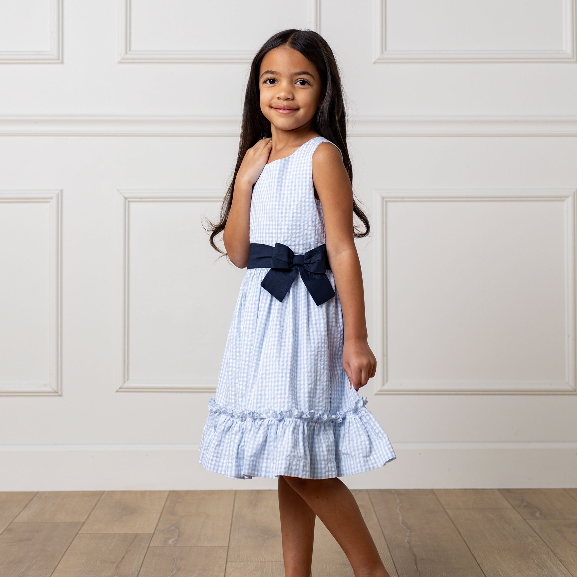 Cross Back Party Dress (Blue)