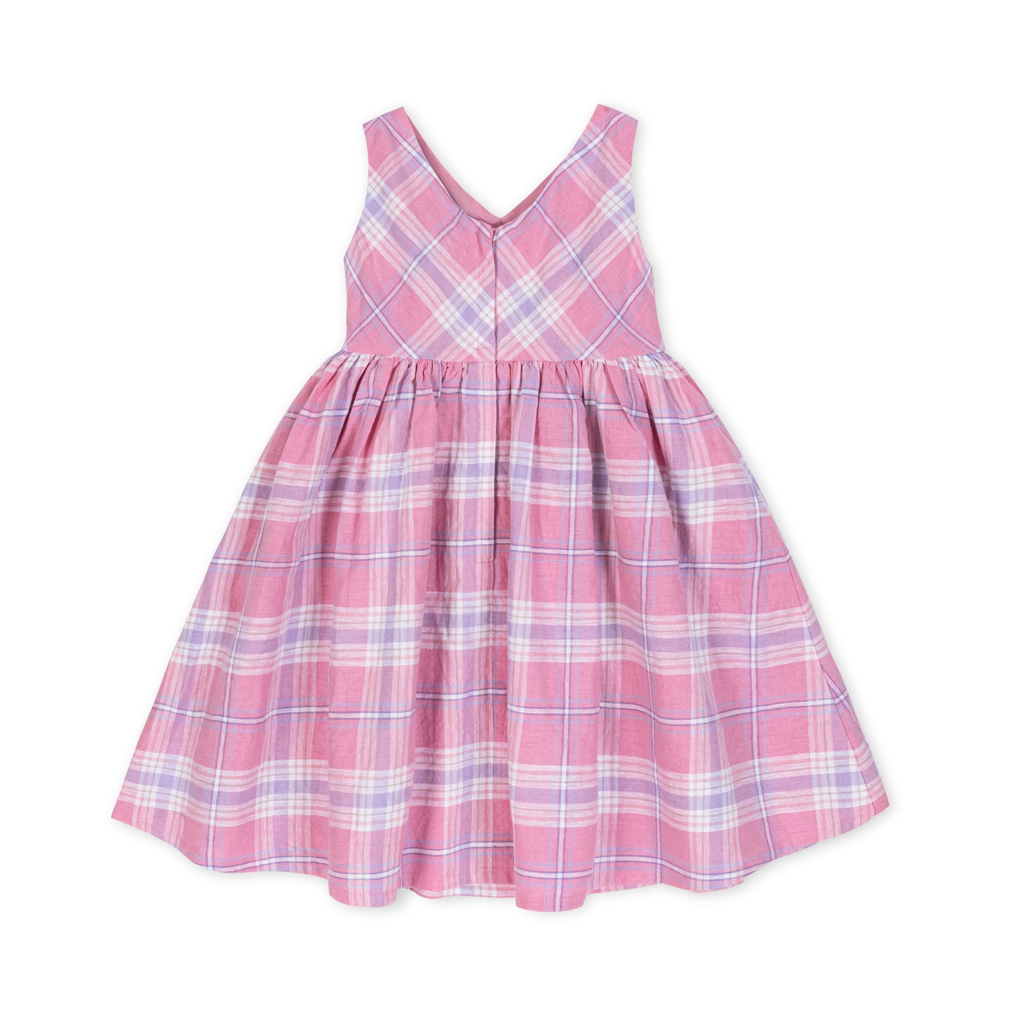 Linen Swing Dress (Tea Room Pink)
