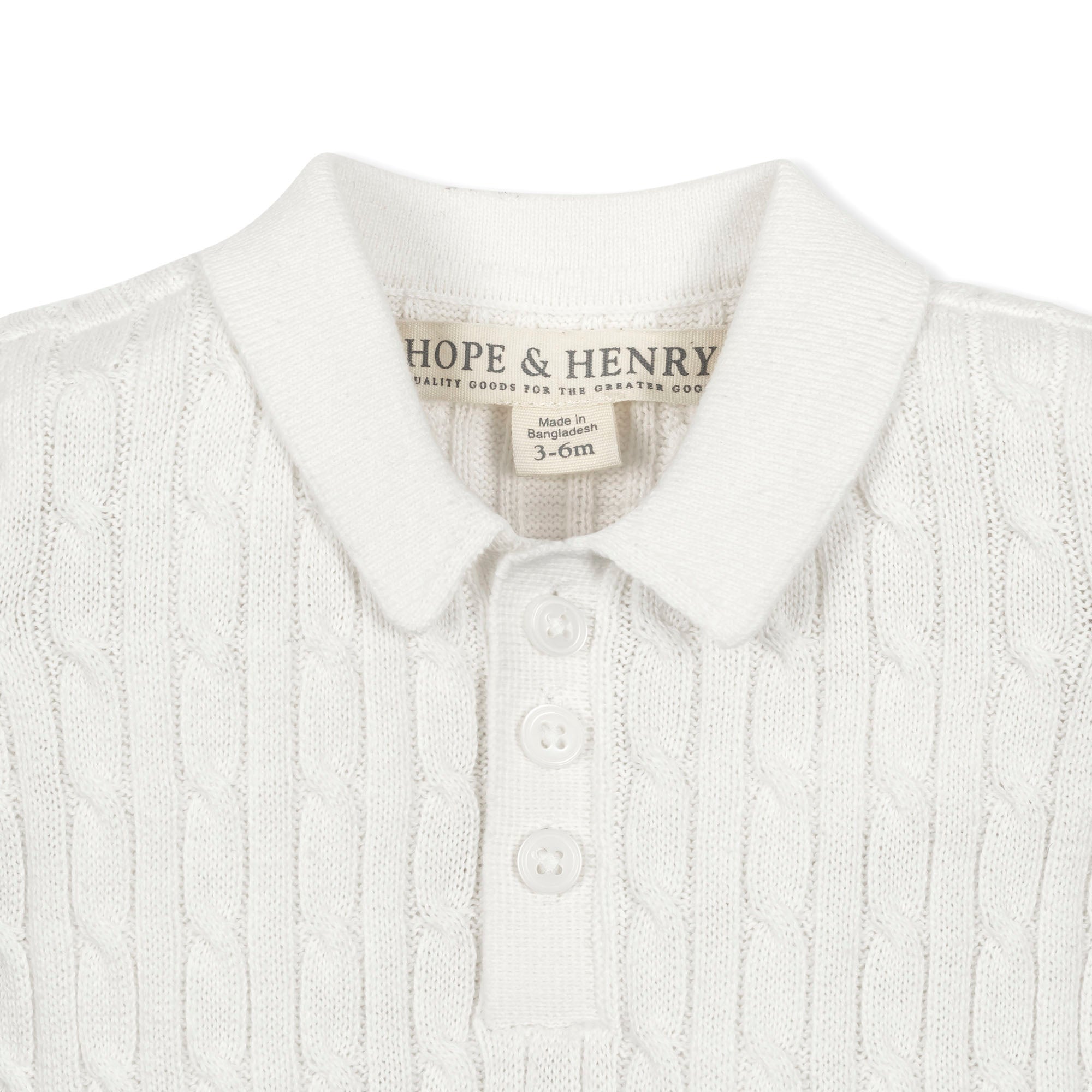 Shortie Cable Sweater Romper (Soft White)