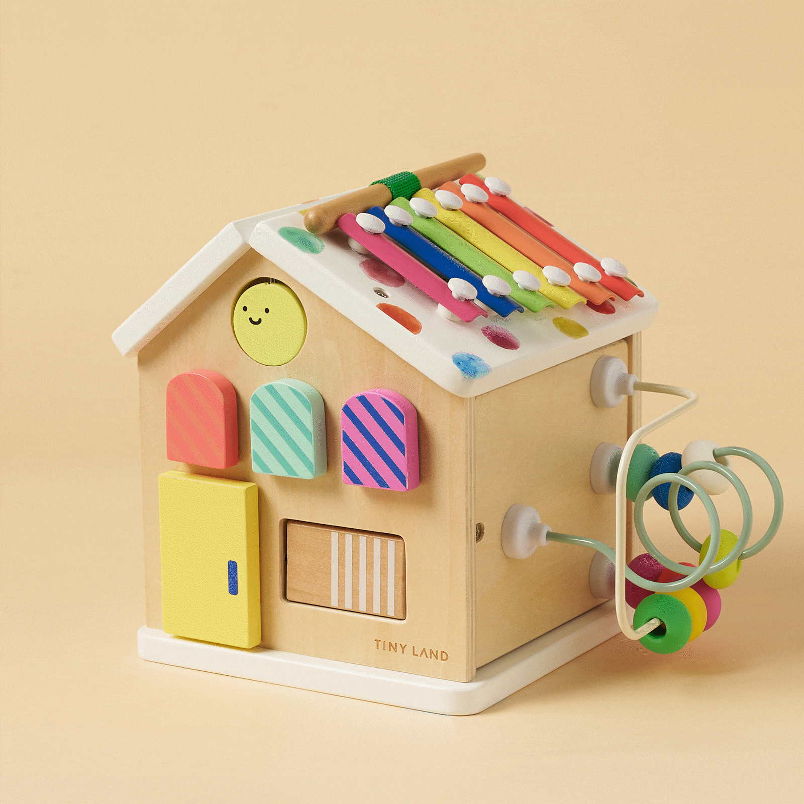 Cottage Activity Cube (Rainbow)