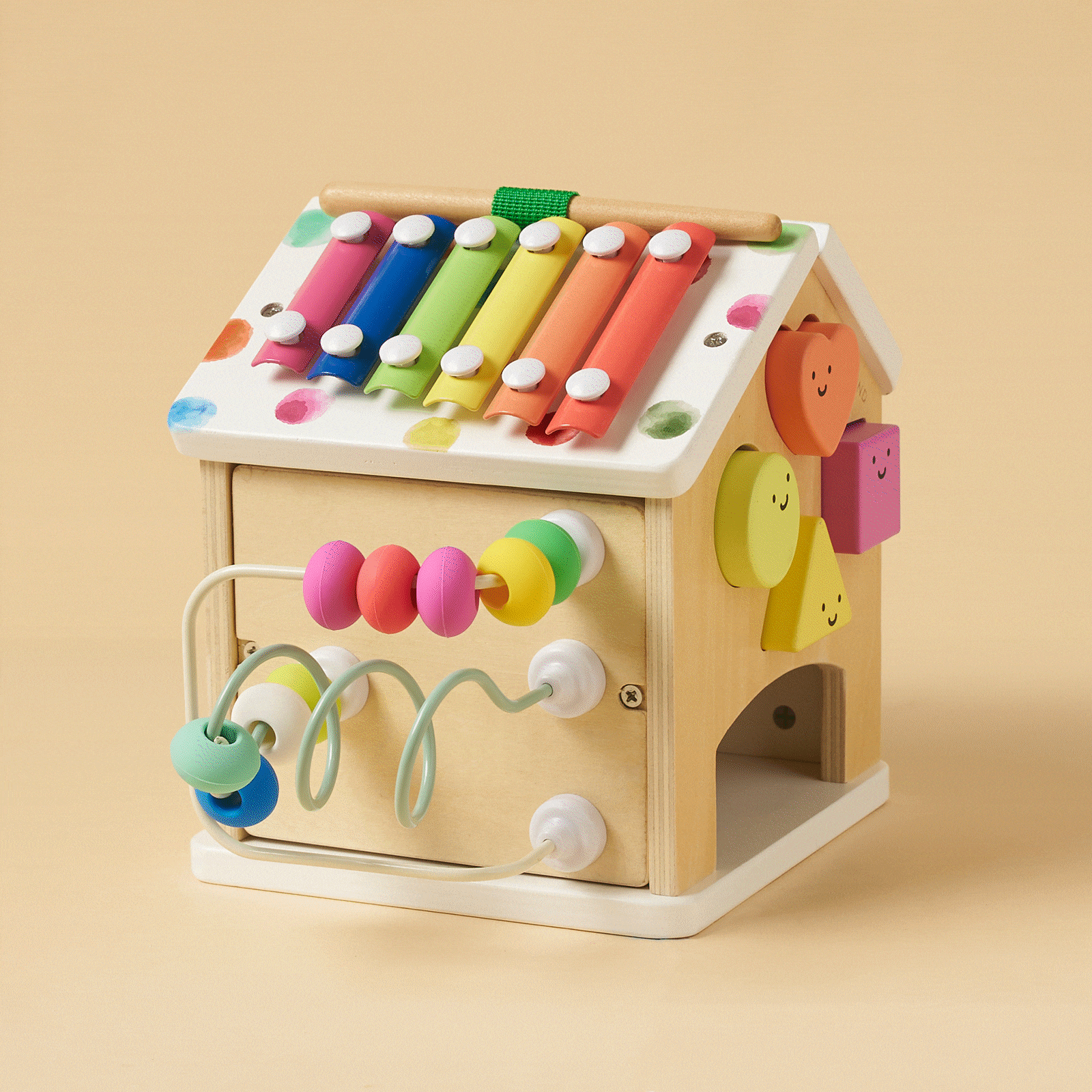 Cottage Activity Cube (Rainbow)