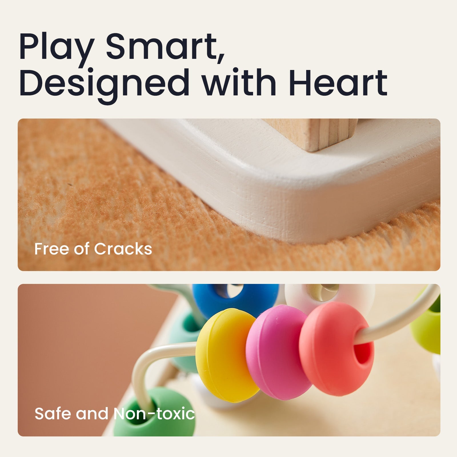 Cottage Activity Cube (Rainbow)