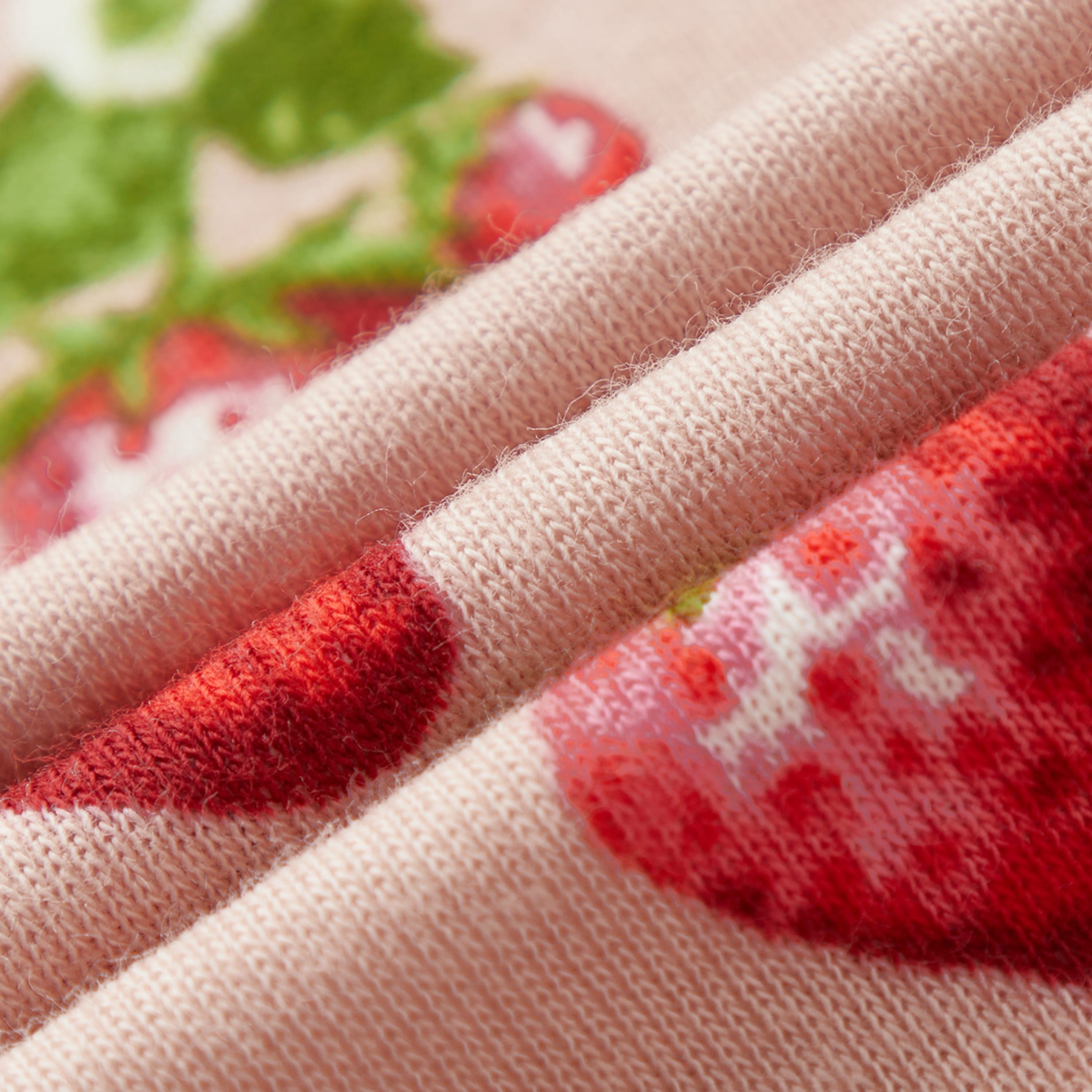 Strawberry Organic Cotton Long Sleeve Two Piece Pajama Set