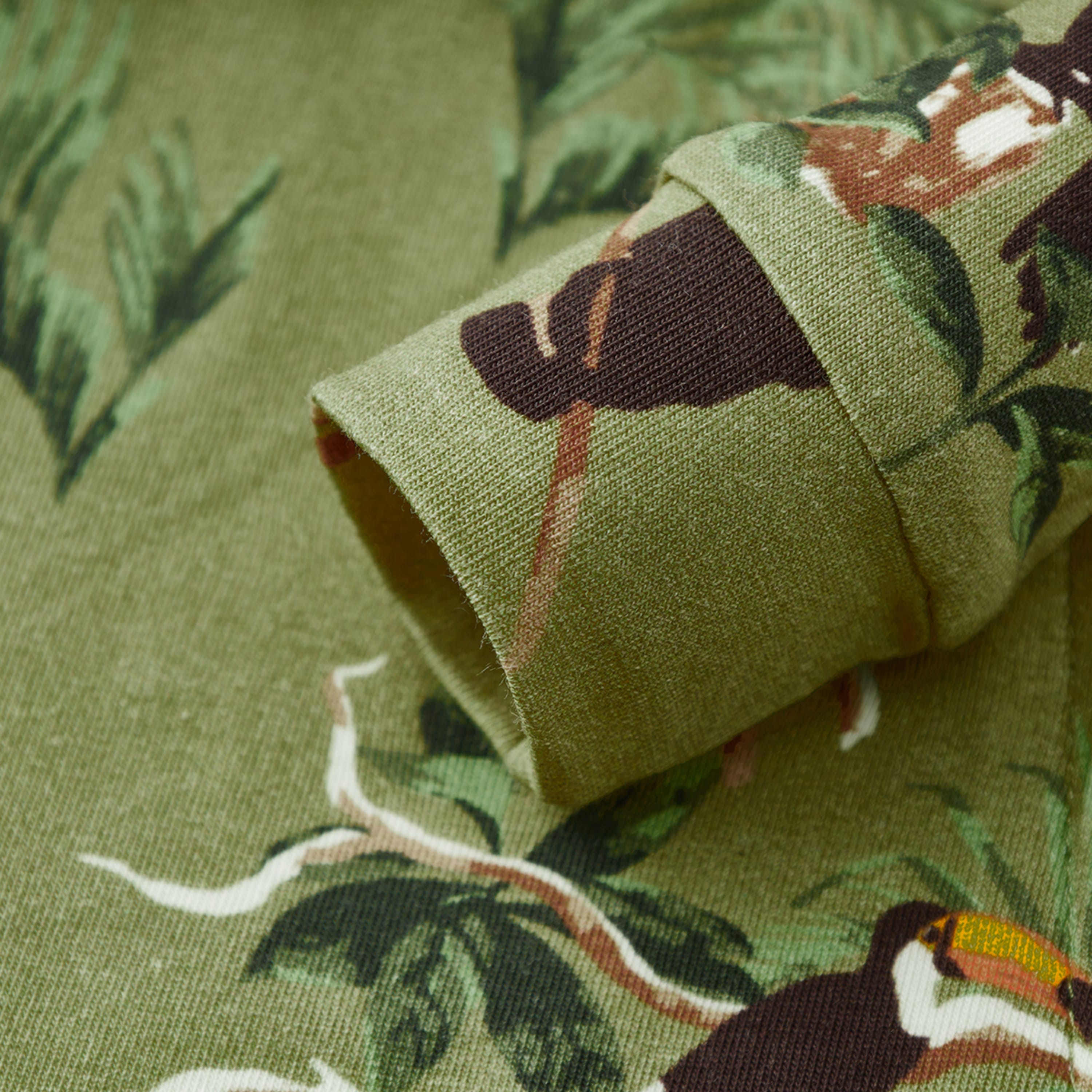 Toucan Cotton Stretch Zipper Pajama