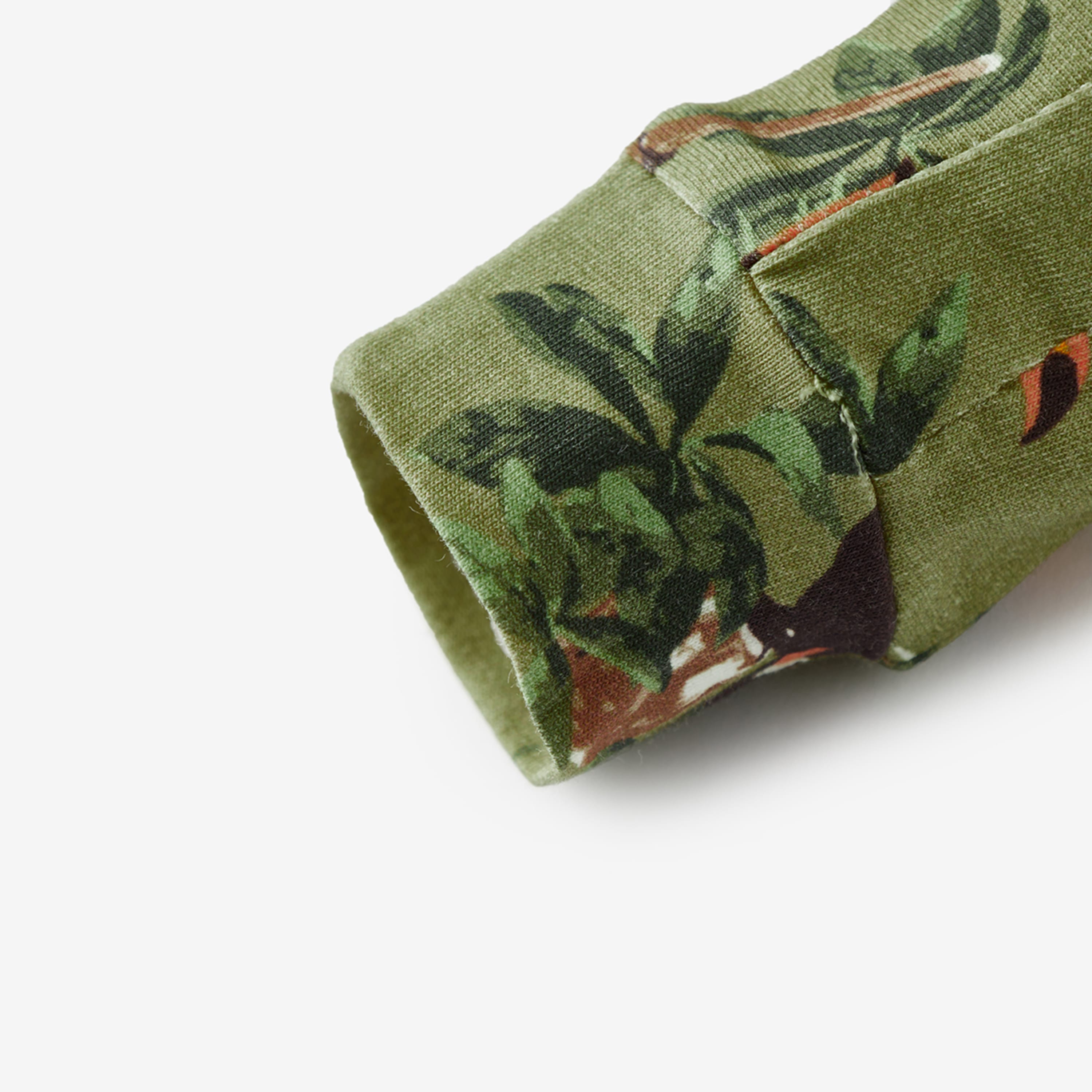 Toucan Cotton Stretch Zipper Pajama