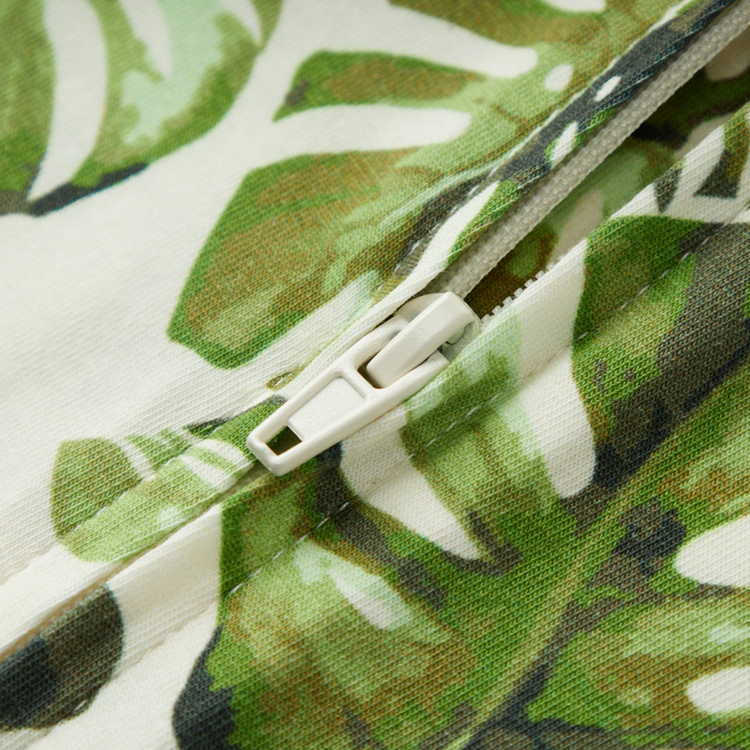 Island Leaf Cotton Stretch Zipper Pajama