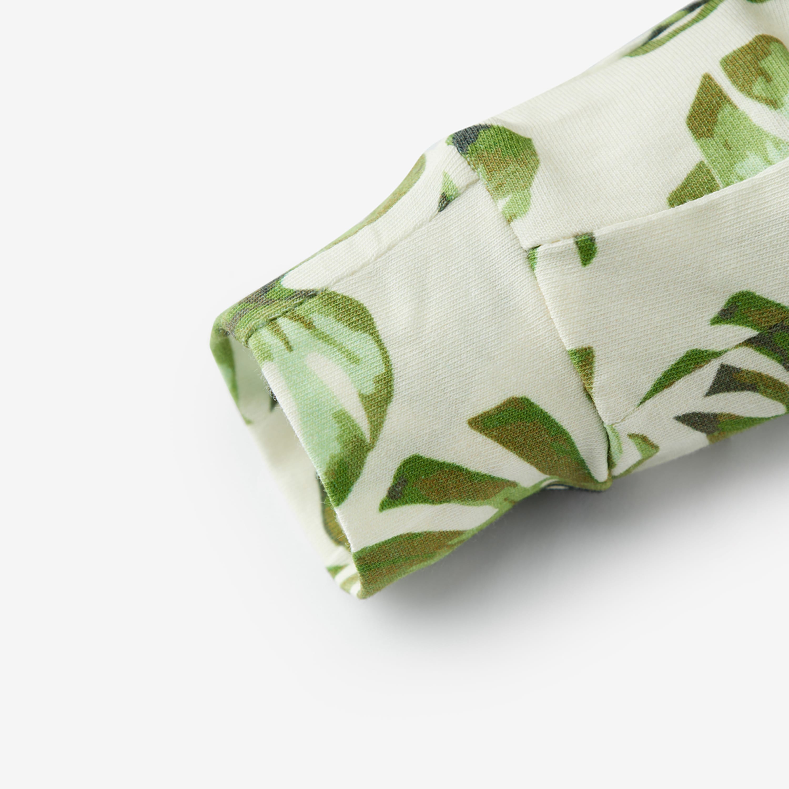 Island Leaf Cotton Stretch Zipper Pajama