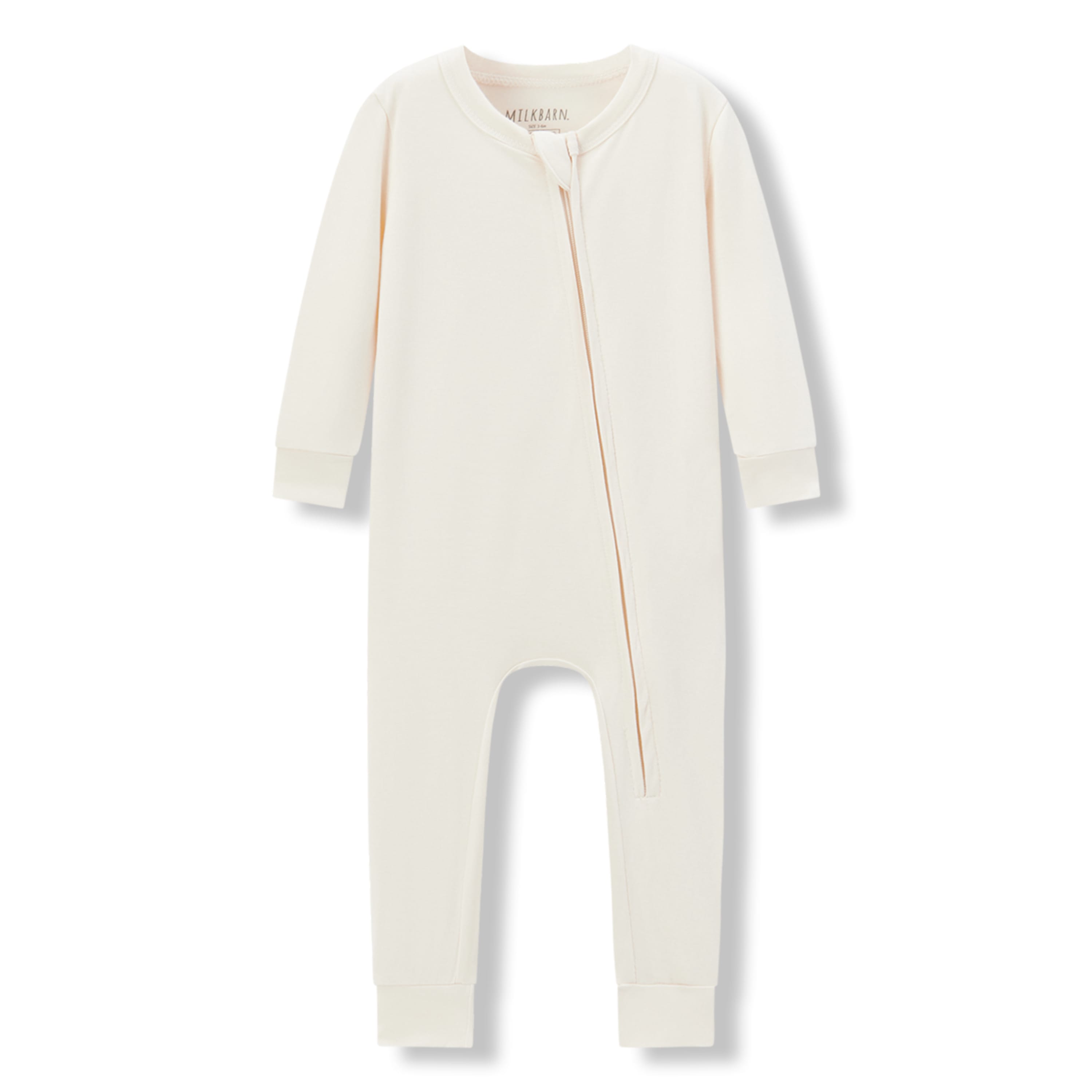 Salt Luxe Solid Zipper Pajama
